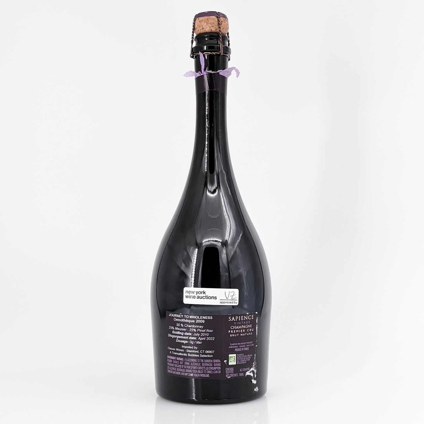 2009 Marguet Pere & Fils 'Sapience Oenotheque' Premier Cru Brut Nature Champagne, France
