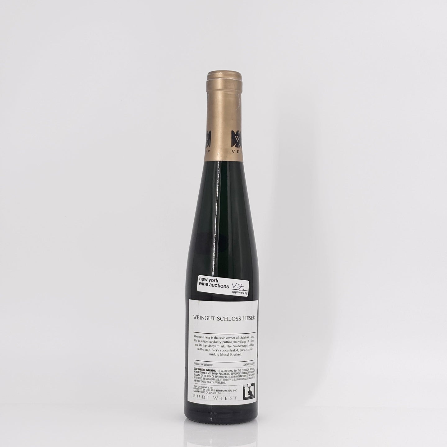 2010 Schloss Lieser-Thomas Haag Lieserer Niederberg Helden Riesling Auslese Lange Goldkapsel, Mosel, Germany 375ml