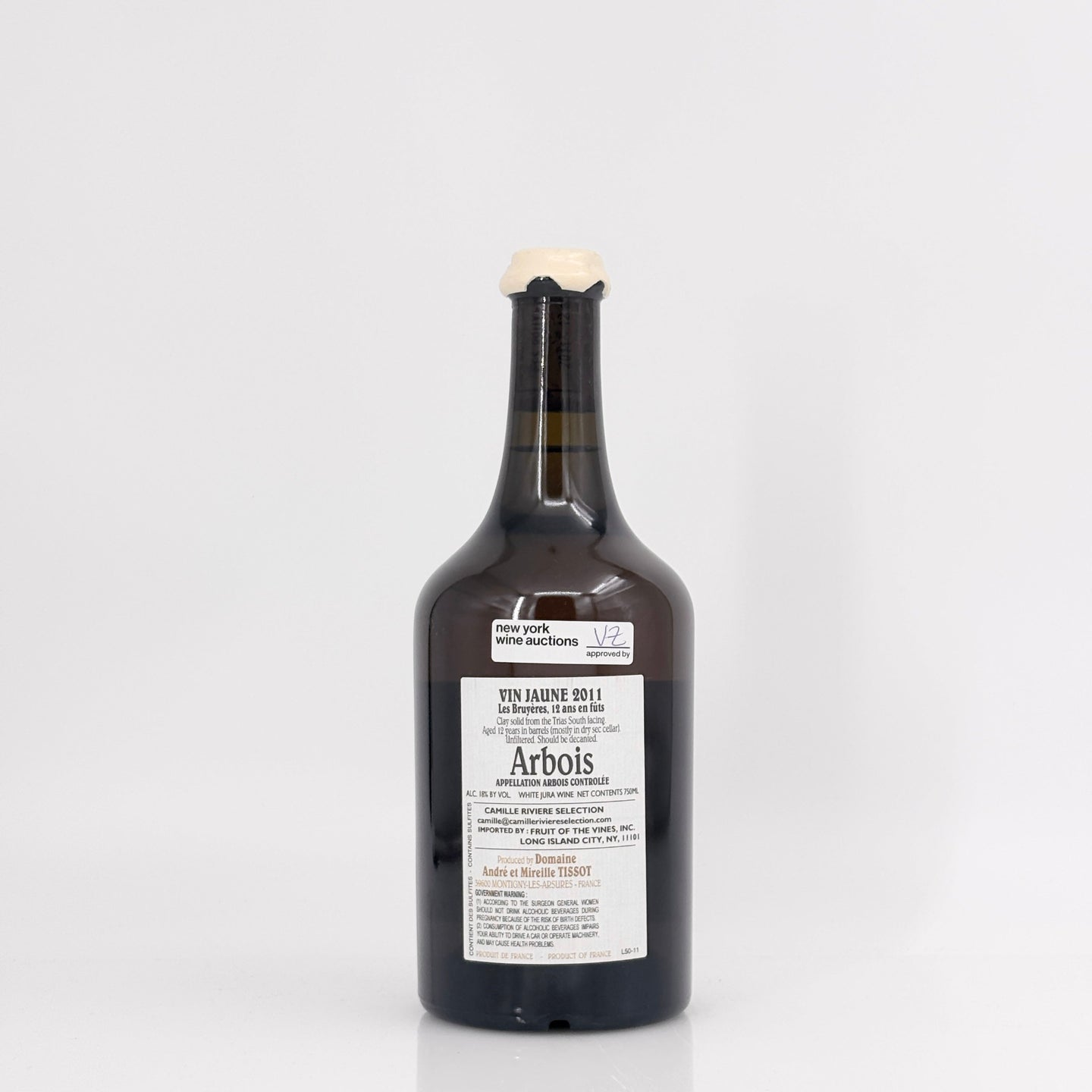 2011 Benedicte & Stephane Tissot Arbois 'Les Bruyeres' Vin Jaune Jura, France