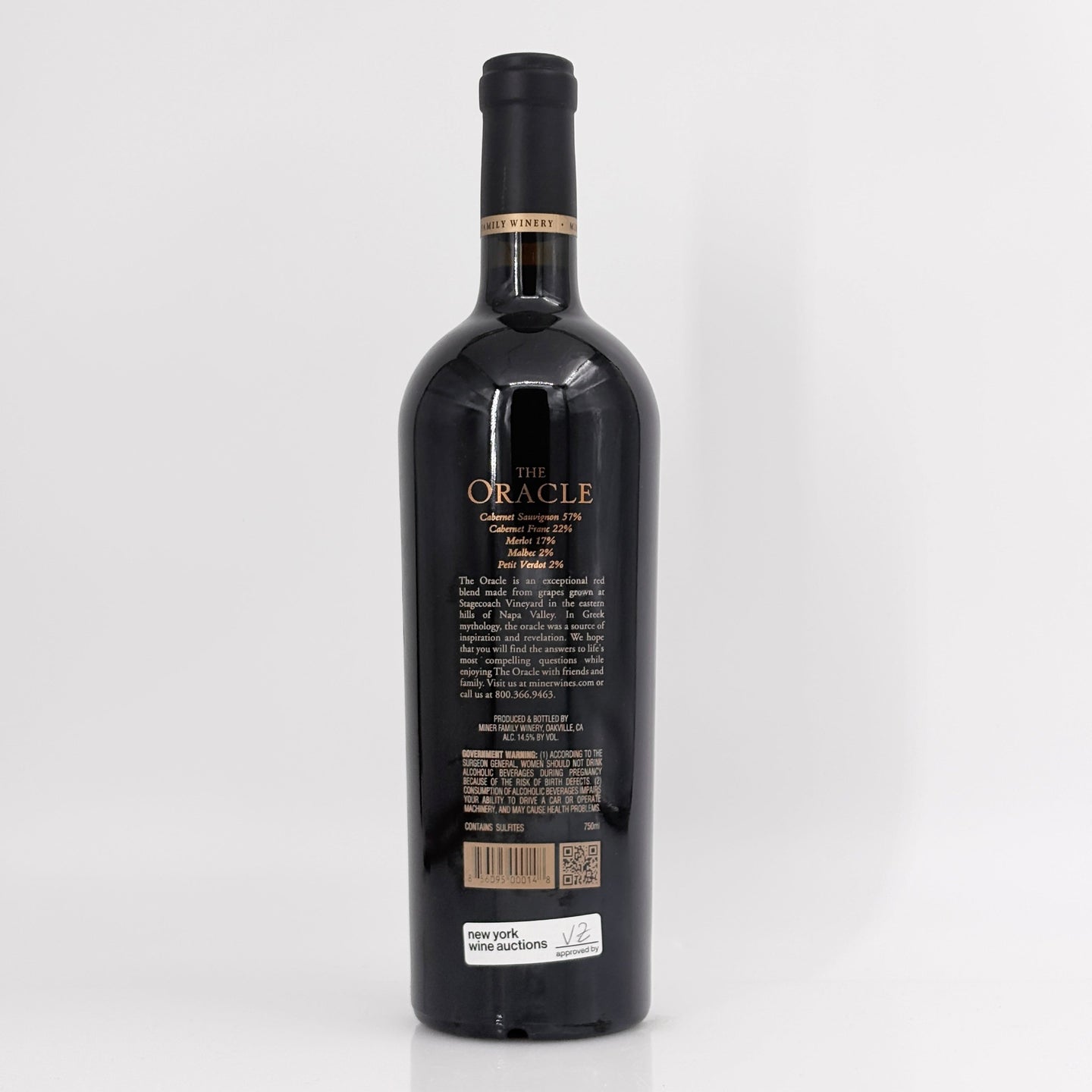2013 Miner Family Winery Oracle Red Napa Valley, USA