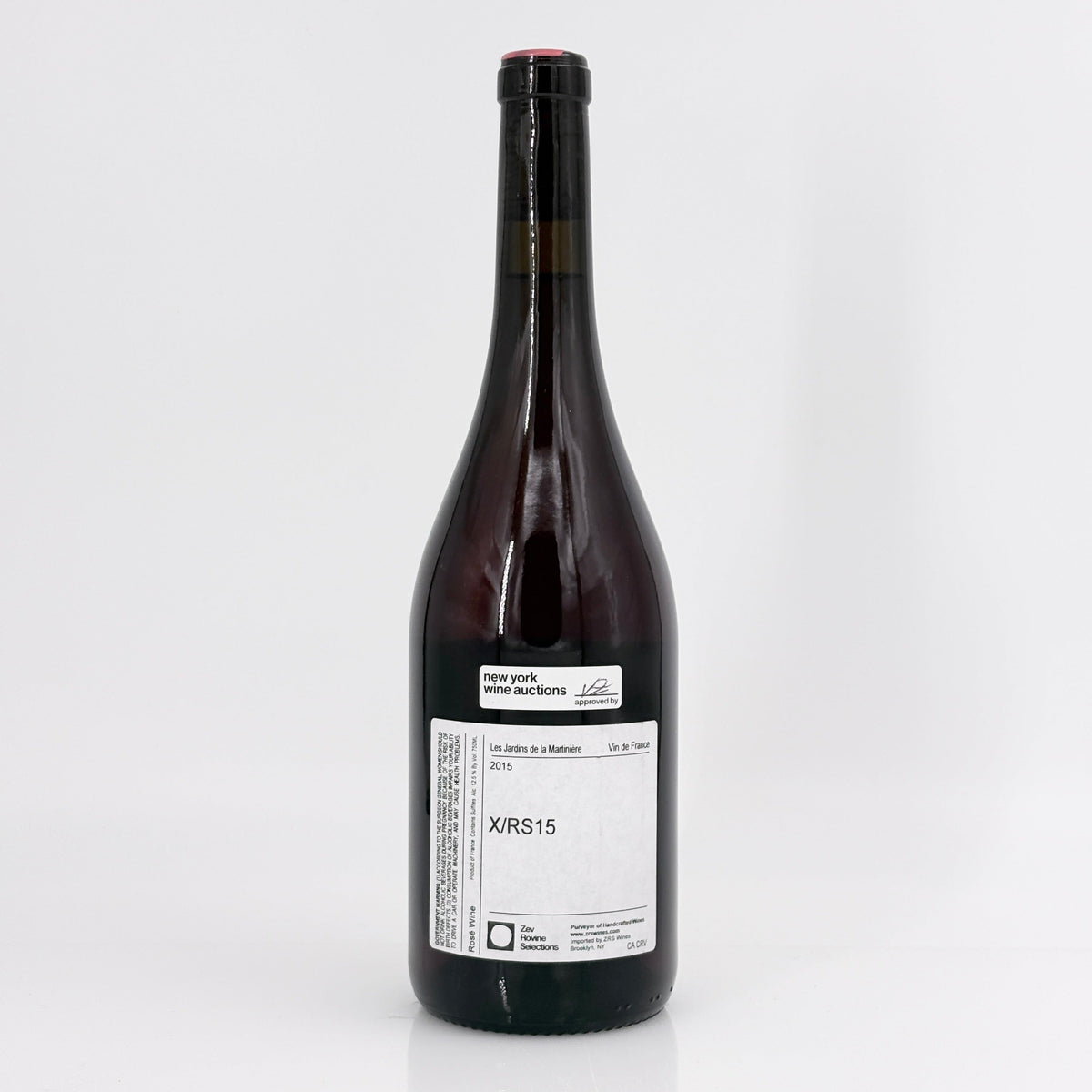 2015 Les Jardins de La Martiniere X/RS Rose, Loire, Vin de France