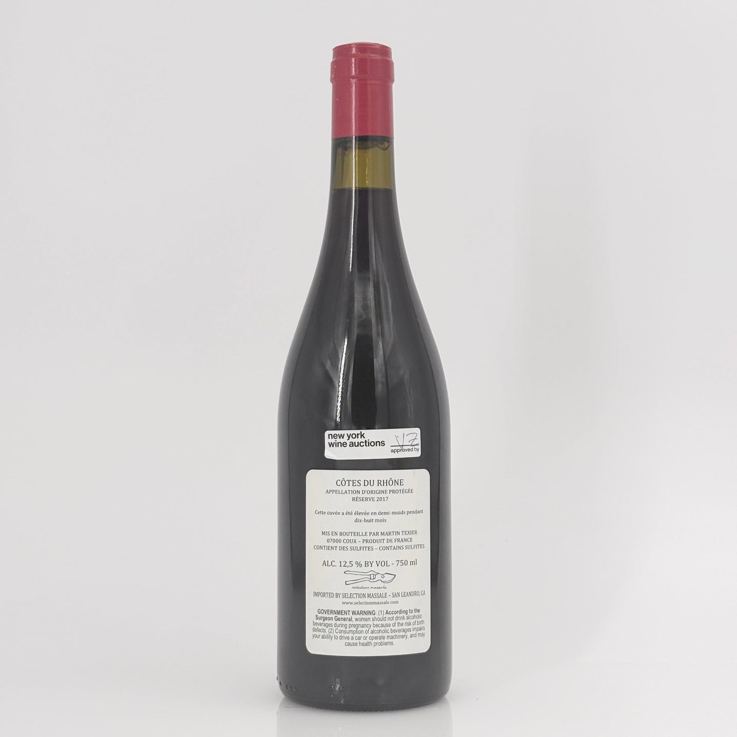 2017 Martin Texier Cotes du Rhone Brezeme Vigne de la Carriere Reserve, France