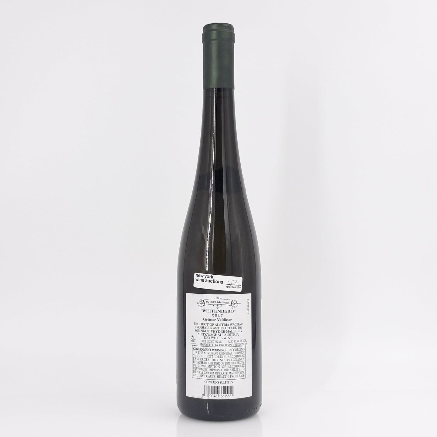 2017 Veyder-Malberg Weitenberg Gruner Veltliner, Wachau, Austria