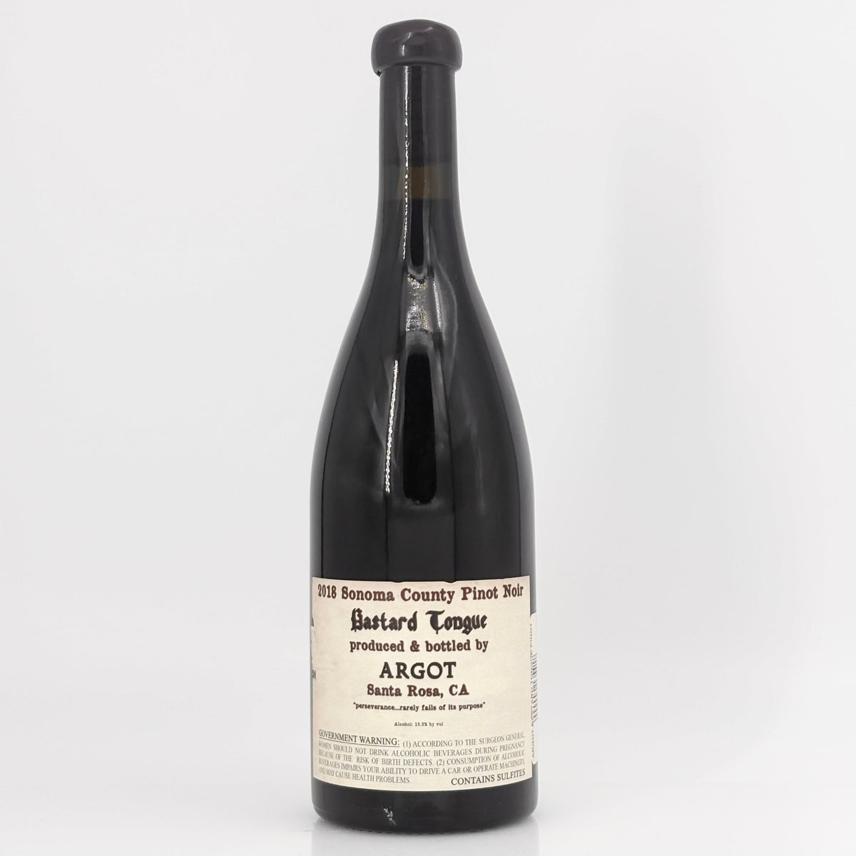 2018 Argot Bastard Tongue Pinot Noir Sonoma County, USA