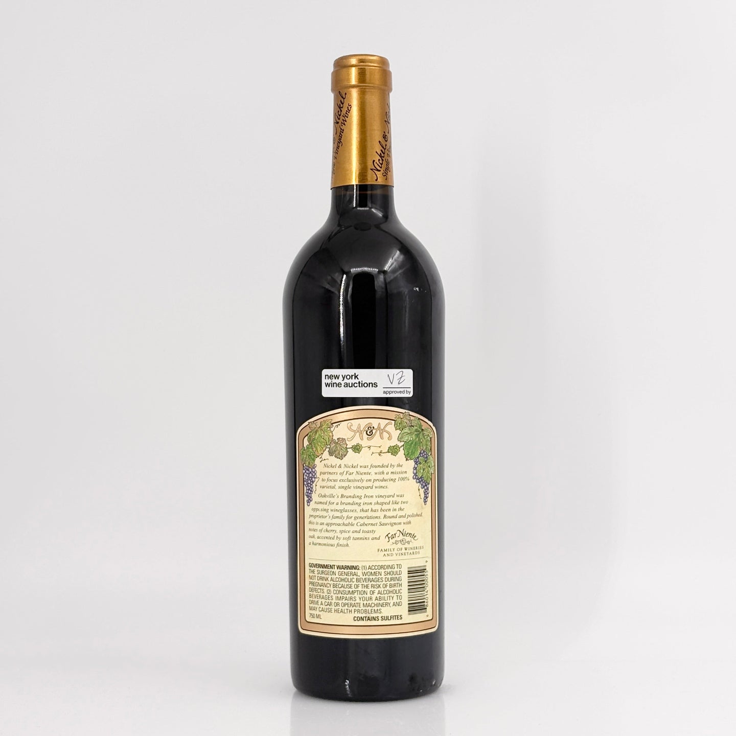 2018 Nickel & Nickel Branding Iron Vineyard Cabernet Sauvignon Oakville, USA