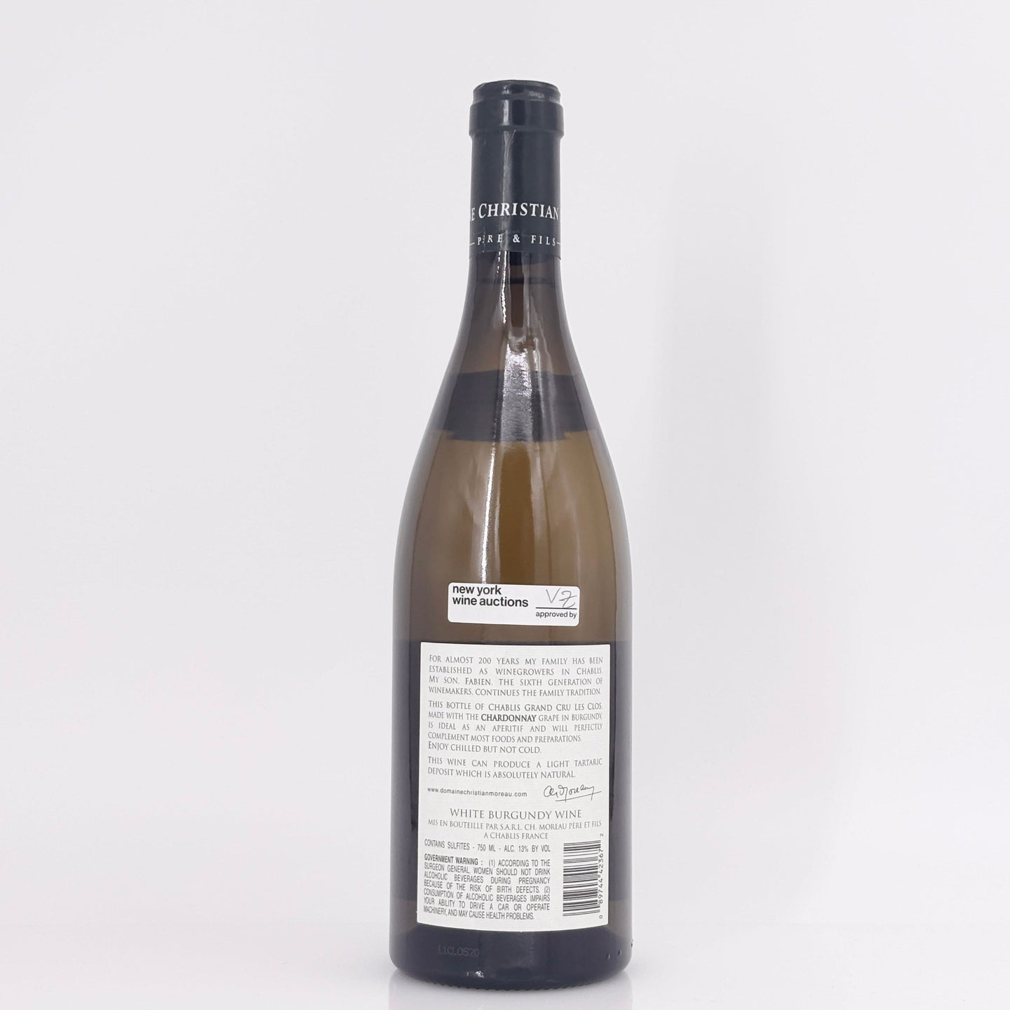 2020 Domaine Christian Moreau Pere & Fils Les Clos, Chablis Grand Cru, France