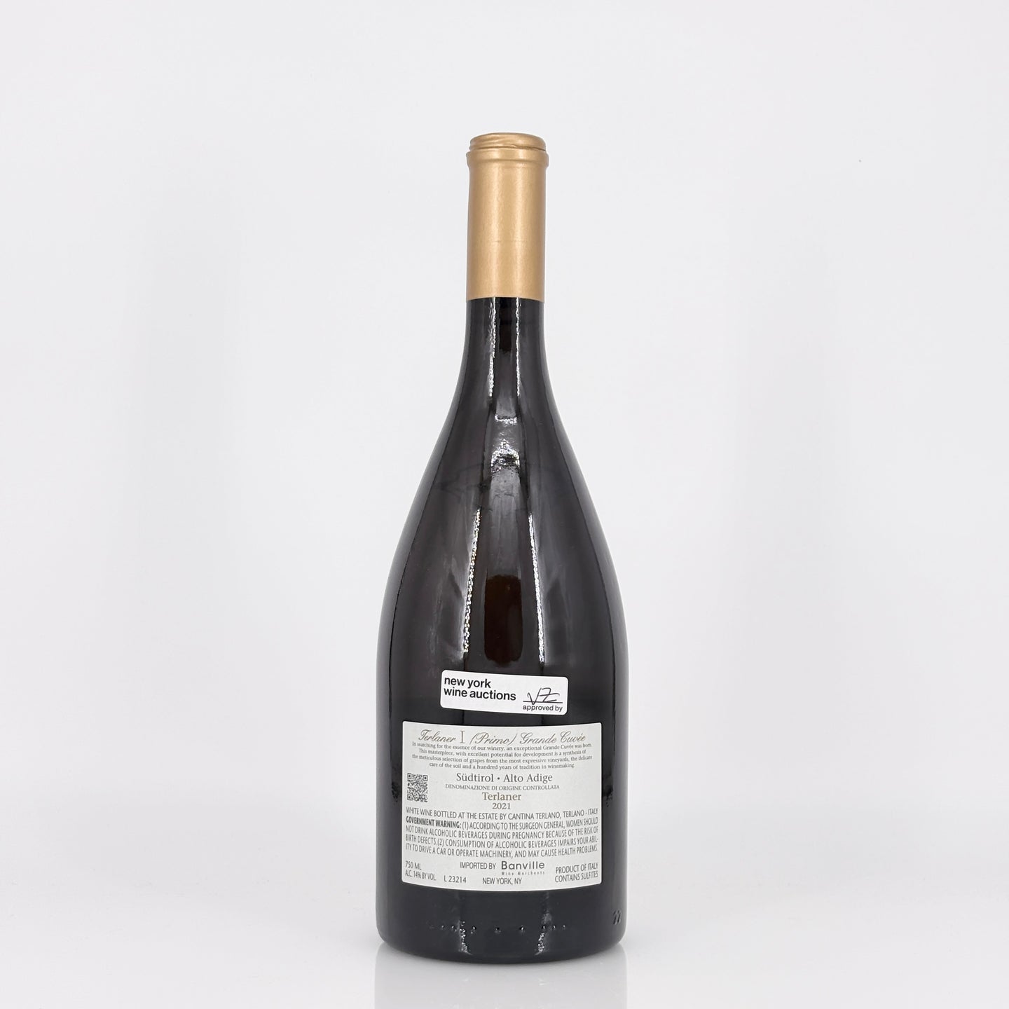2021 Cantina Terlano 'Terlaner I Primo Grande Cuvee', Trentino-Alto Adige, Italy