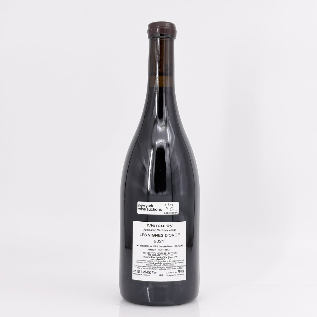 2021 Domaine Bruno Lorenzon Mercurey Les Vignes d'Orge Cote Chalonnaise, France