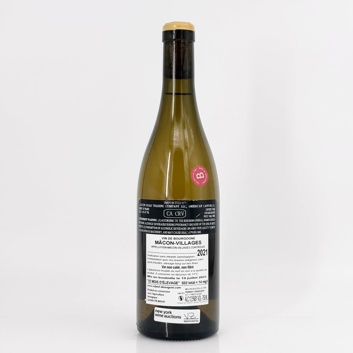 2021 Domaine Robert-Denogent Macon-Villages, Burgundy, France (Lot 1)