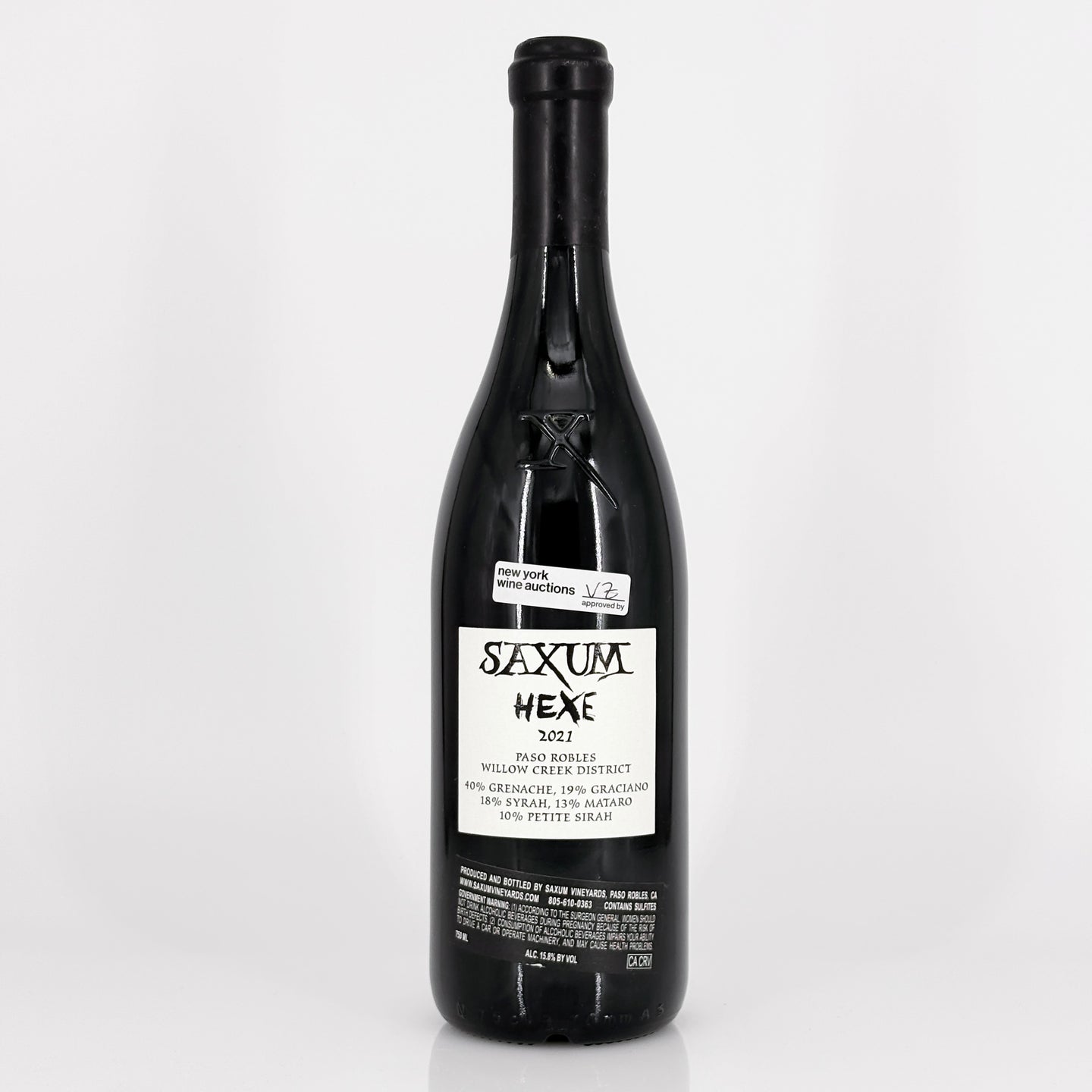 2021 Saxum Vineyards The Hexe Paso Robles Willow Creek District, USA