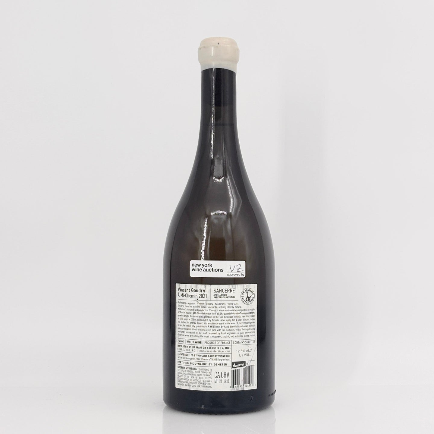 2021 Vincent Gaudry Sancerre A Mi-Chemin Loire, France