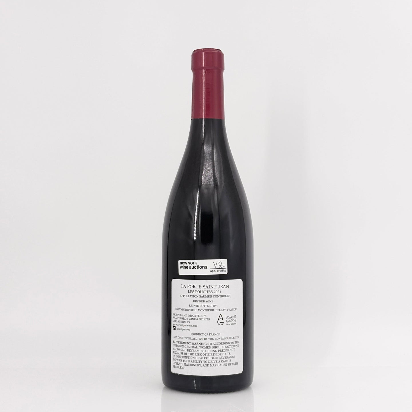 2021 La Porte Saint Jean (Sylvain Dittiere) Saumur Rouge 'Les Pouches', Loire, France
