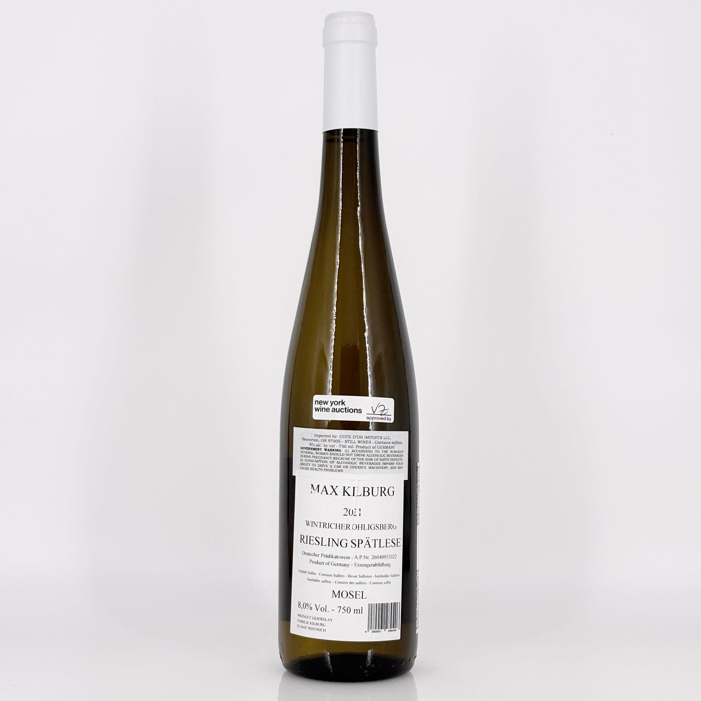 2021 Max Kilburg Ohligsberg Riesling Spatlese, Mosel, Germany (Lot 3)