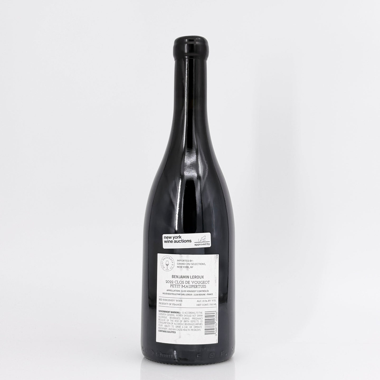 2022 Benjamin Leroux Clos de Vougeot Petit Maupertuis, Cote de Nuits, France