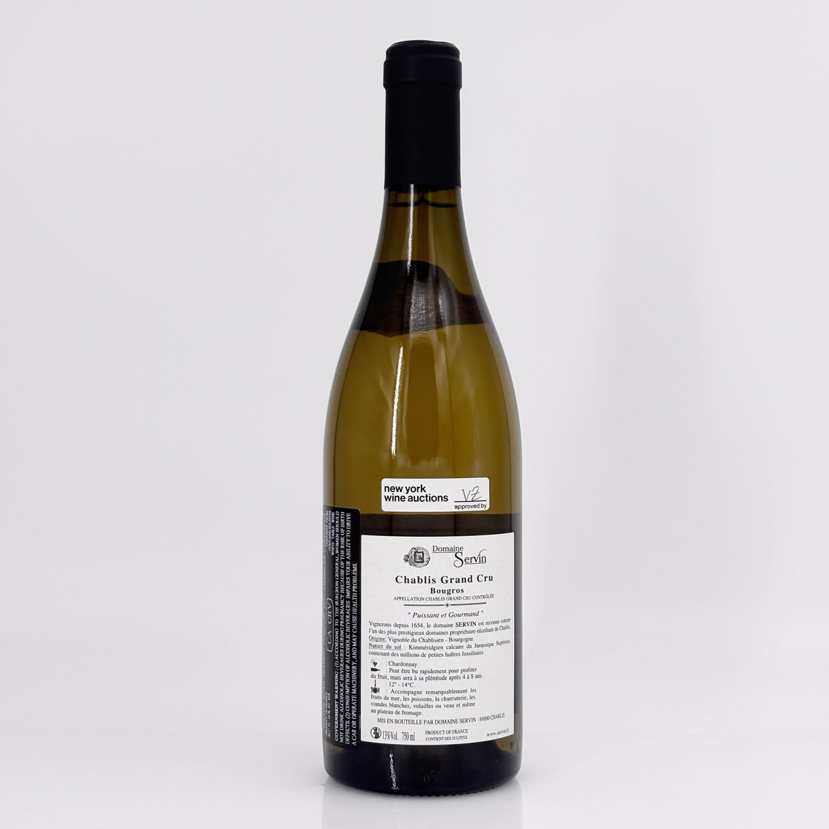 2022 Domaine Servin Bougros, Chablis Grand Cru, France