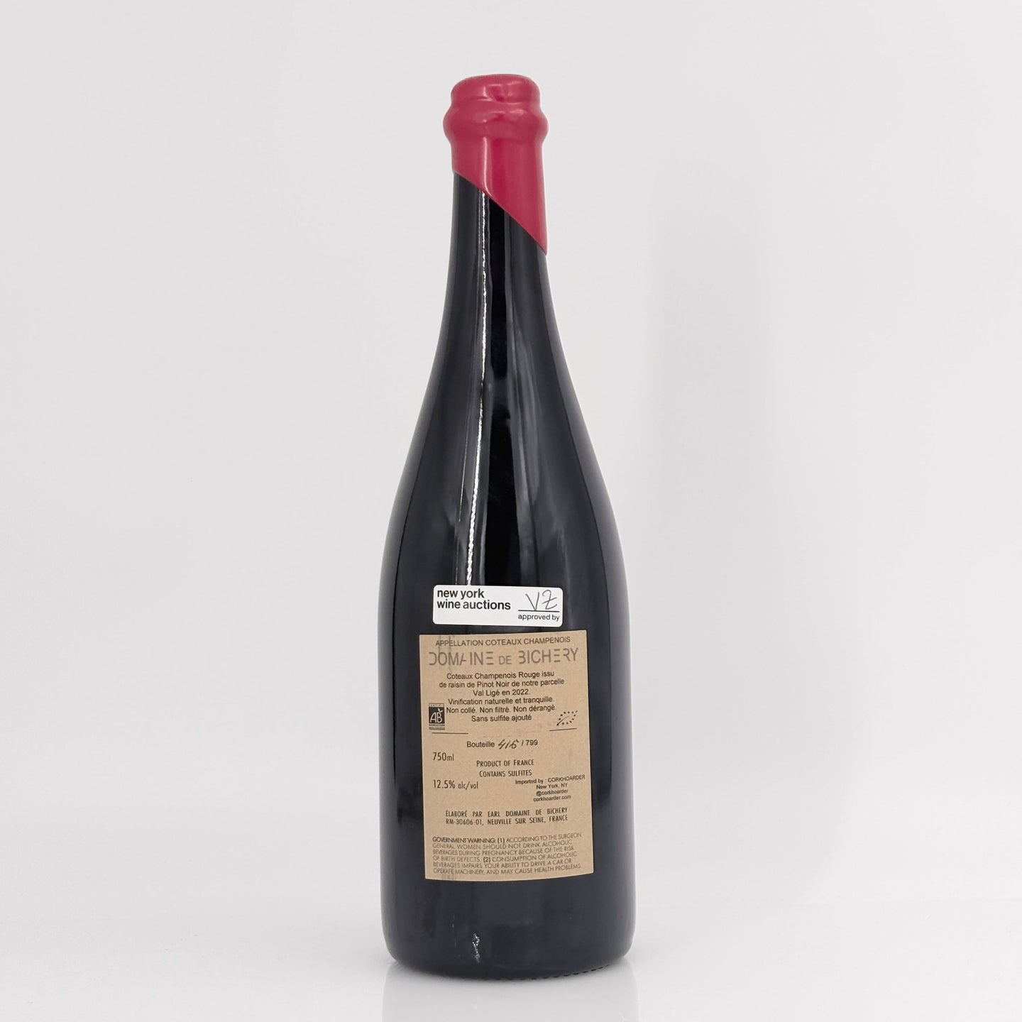 2022 Domaine de Bichery 'En Val Lige' Coteaux Champenois Champagne, France