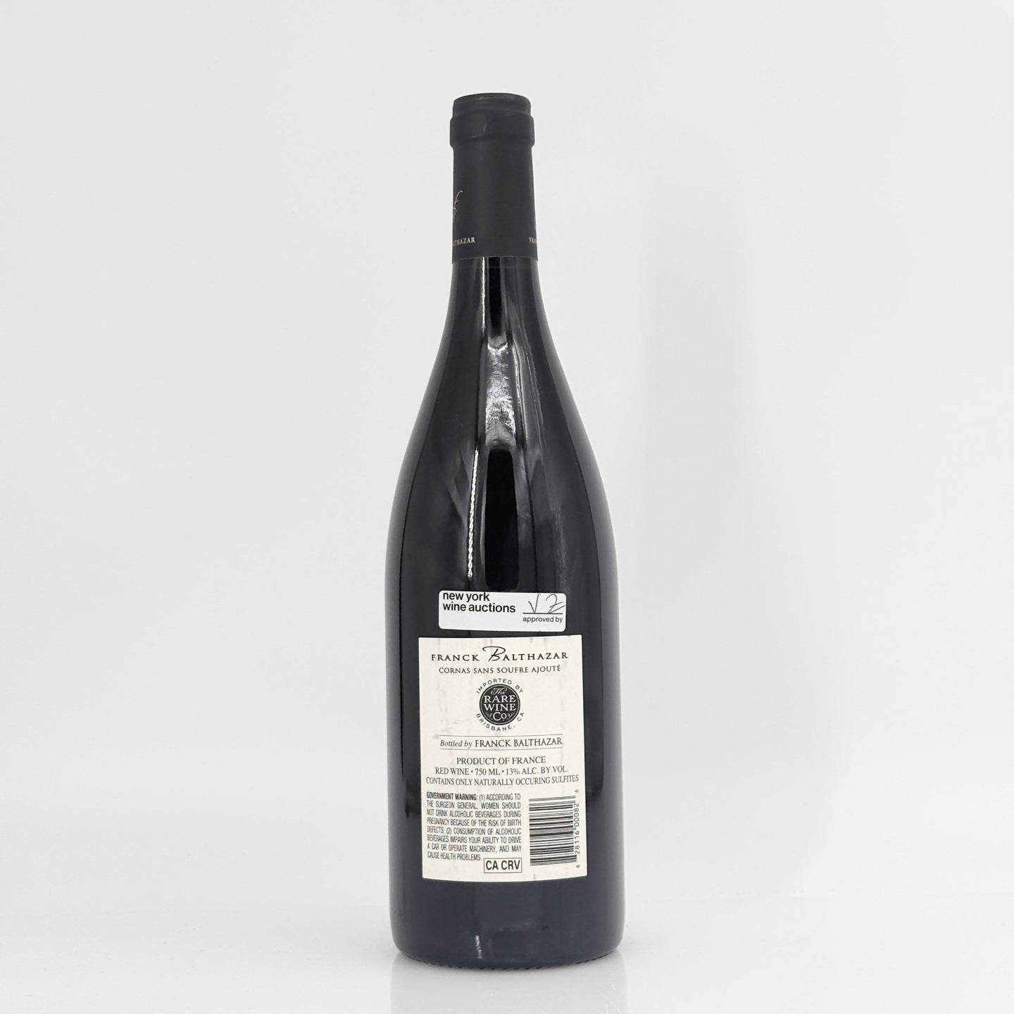 2022 Franck Balthazar Cornas Sans Soufre Ajoute Rhone, France