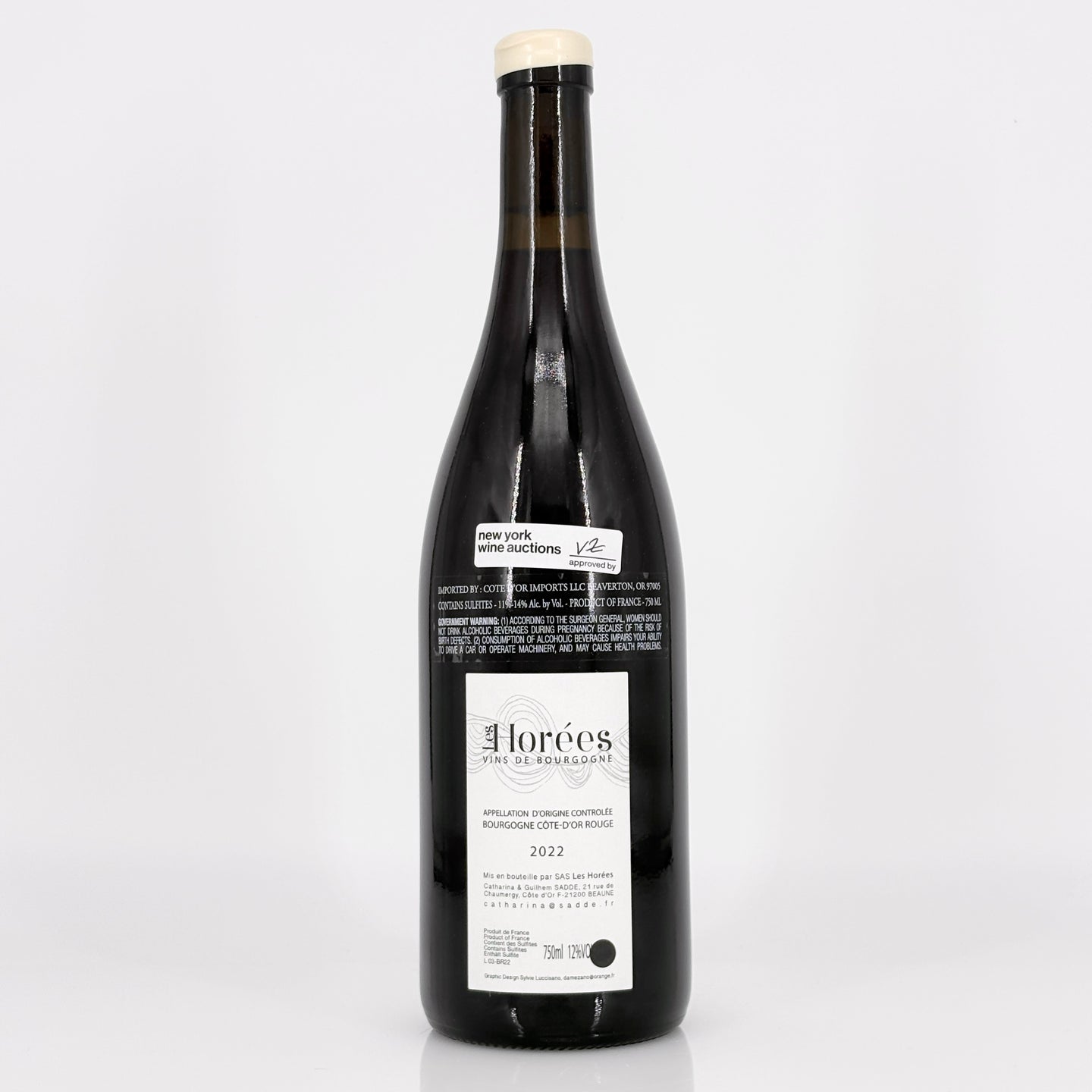 2022 Les Horées Bourgogne Rouge Le Vieux Sage, Burgundy, France