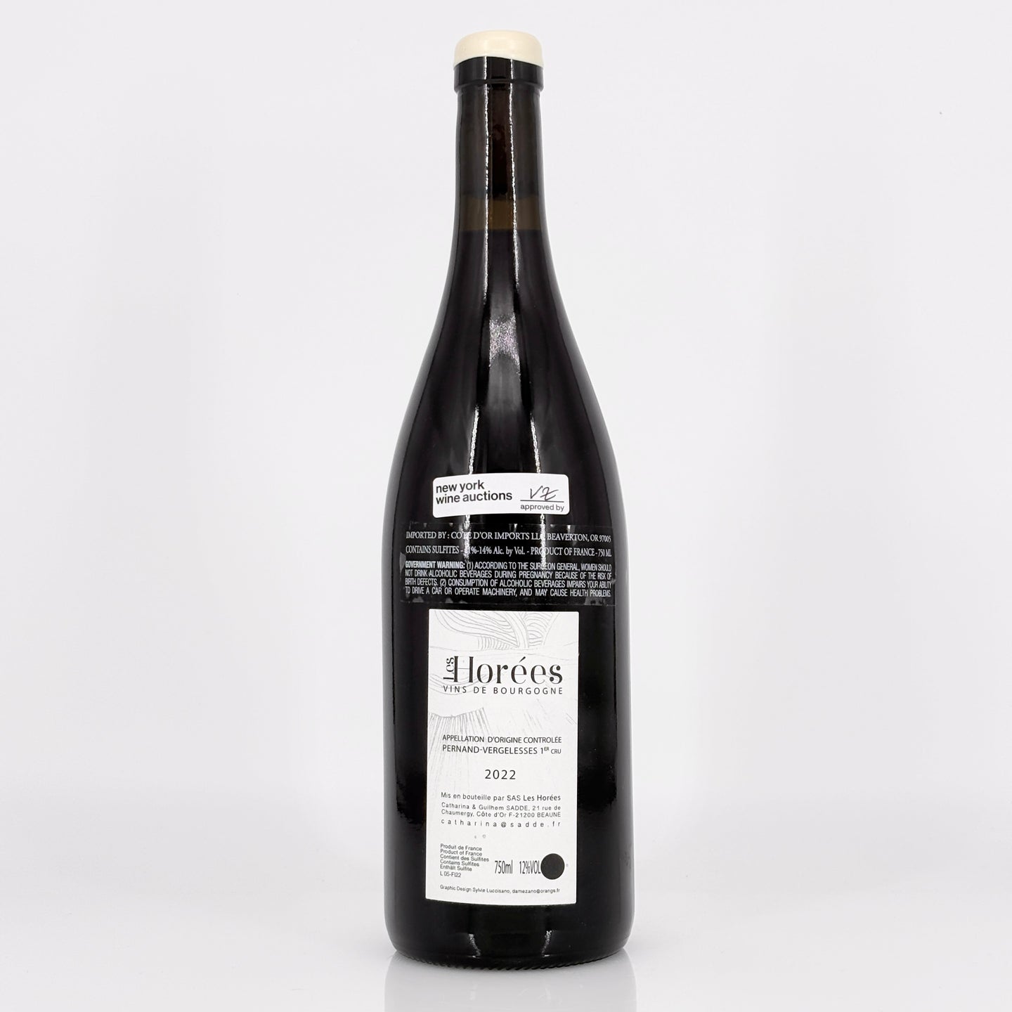 2022 Les Horées Les Fichots Pernand-Vergelesses Premier Cru, France