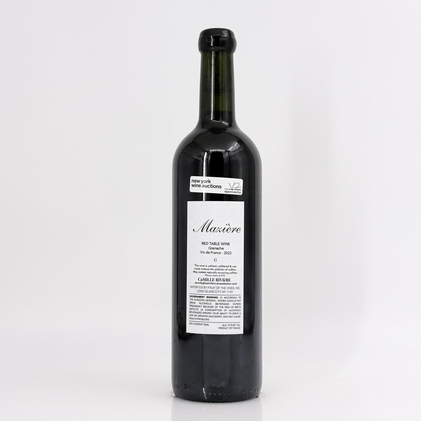 2022 Maziere 'G' Grenache, Vin de France