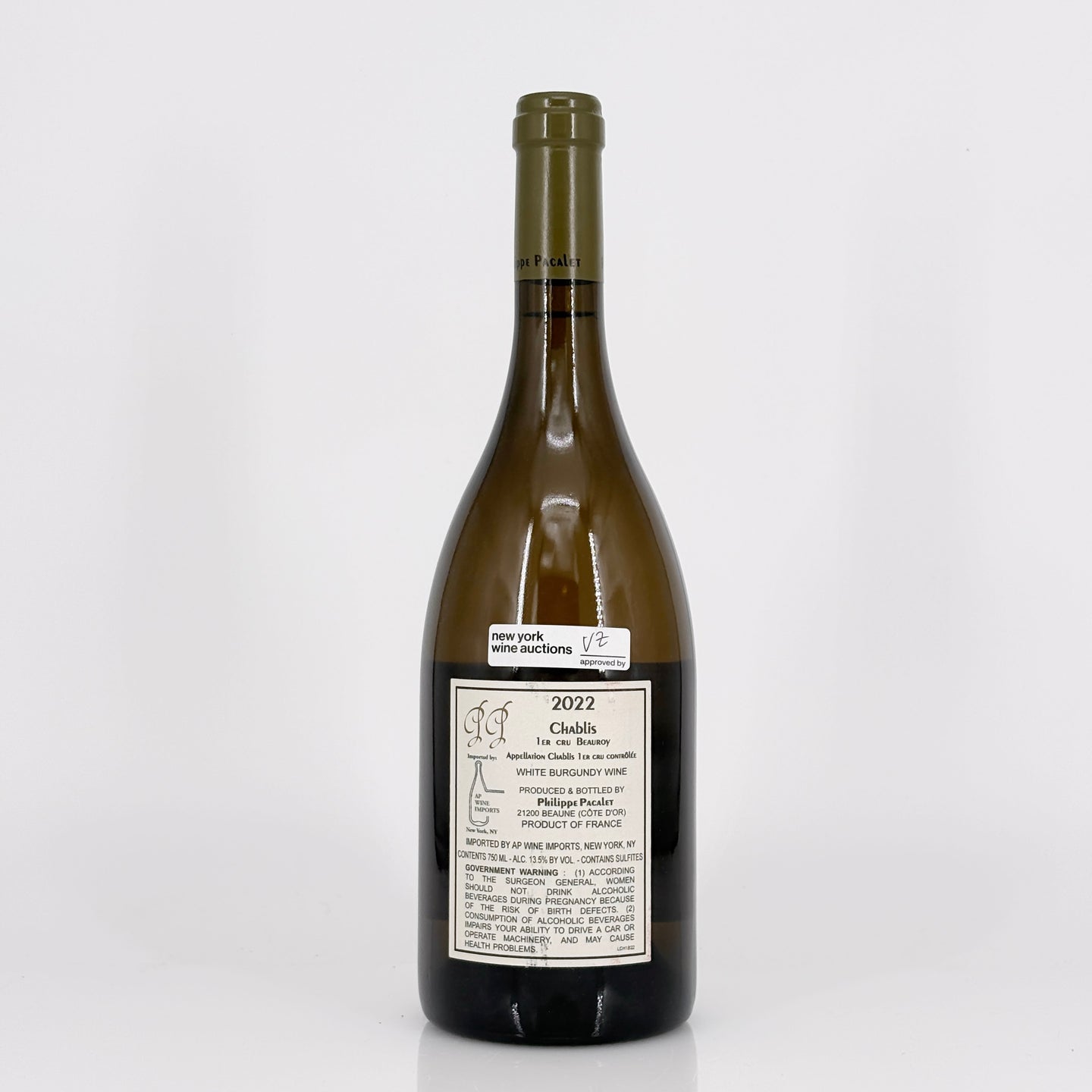 2022 Philippe Pacalet Beauroy Chablis Premier Cru, France