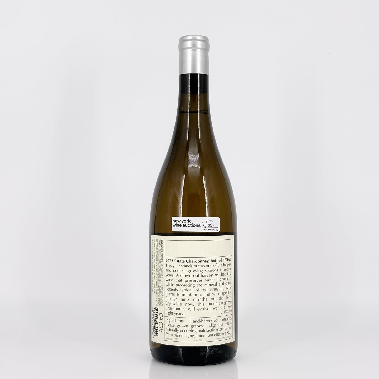 2023 Ridge Vineyards Estate Chardonnay, Santa Cruz Mountains, USA