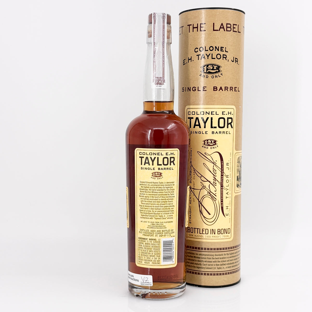 Colonel E.H. Taylor Single Barrel Straight Kentucky Bourbon Whiskey, Kentucky, USA