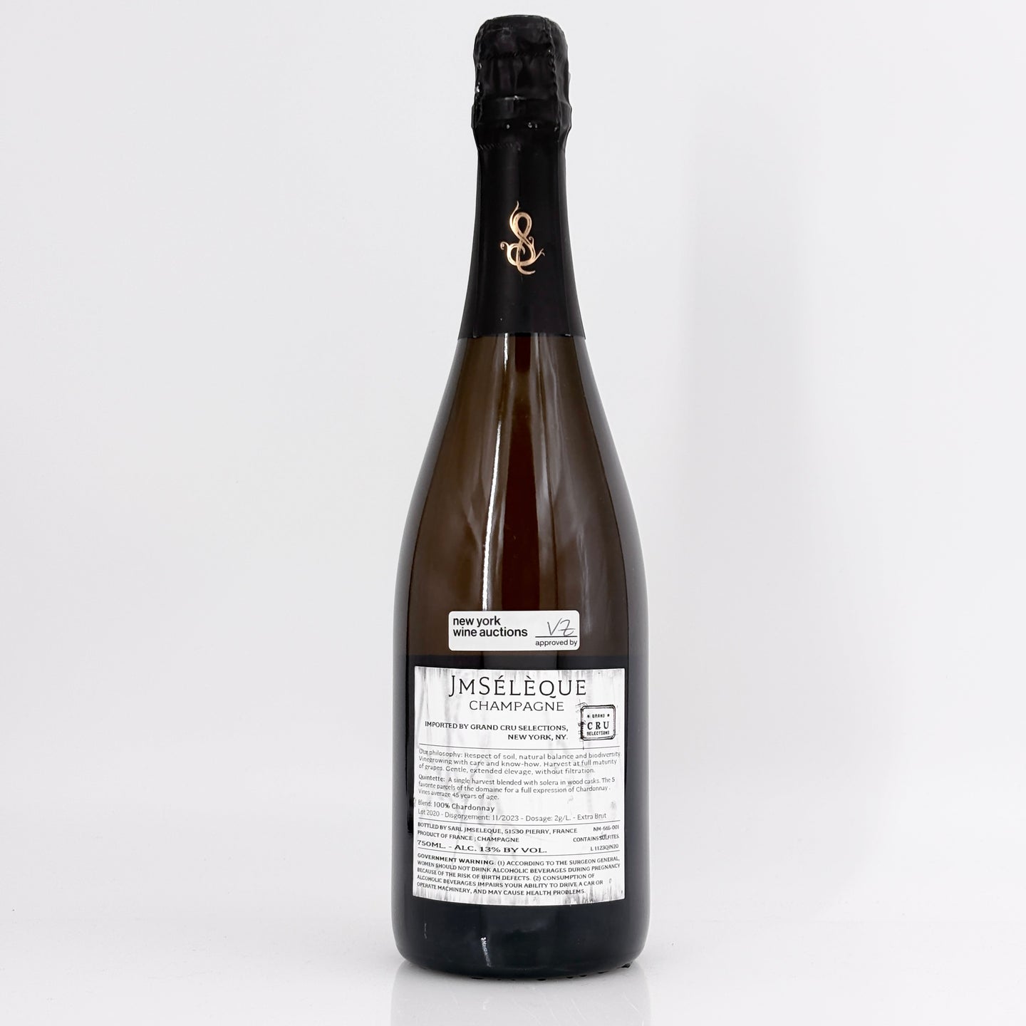 J-M Seleque 'Quintette' Chardonnay 5 Terroirs Extra Brut Champagne, France NV