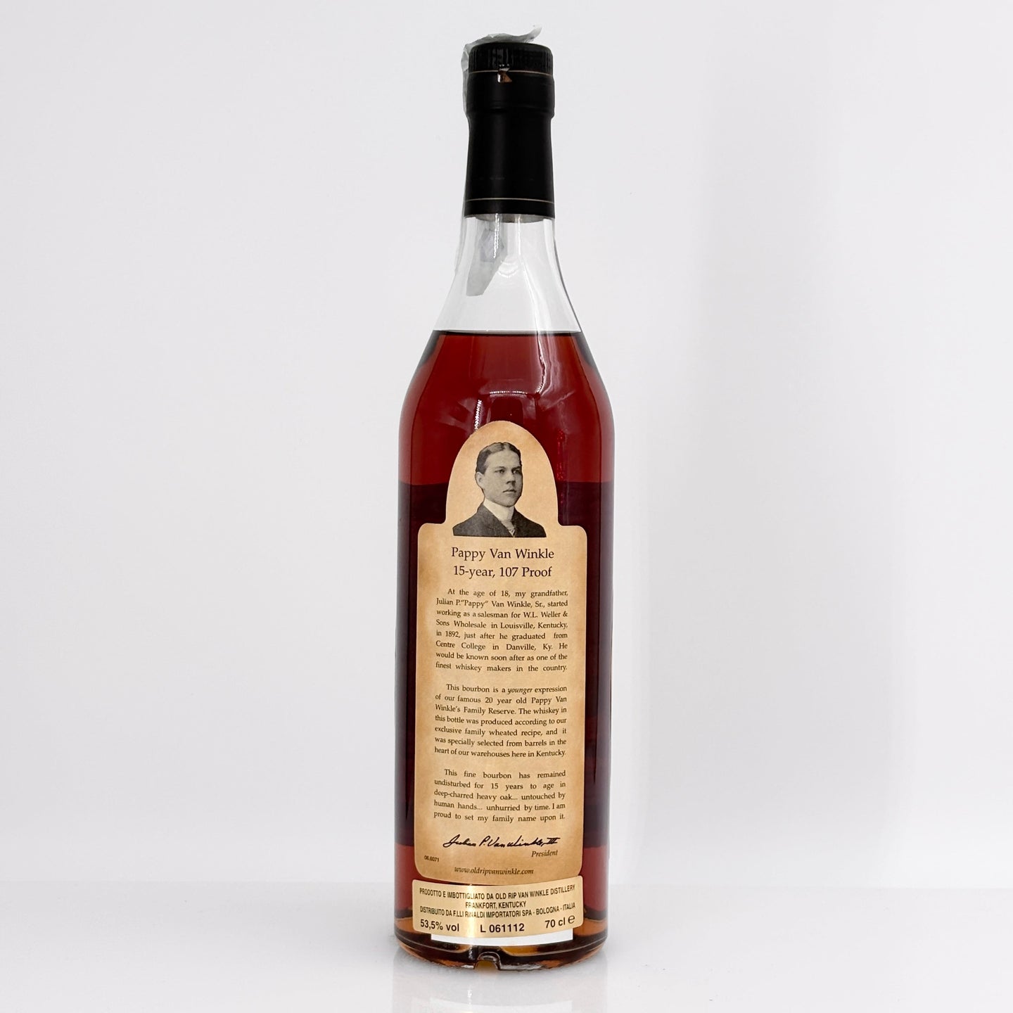 Pappy Van Winkle Family Reserve 15 Year Bourbon