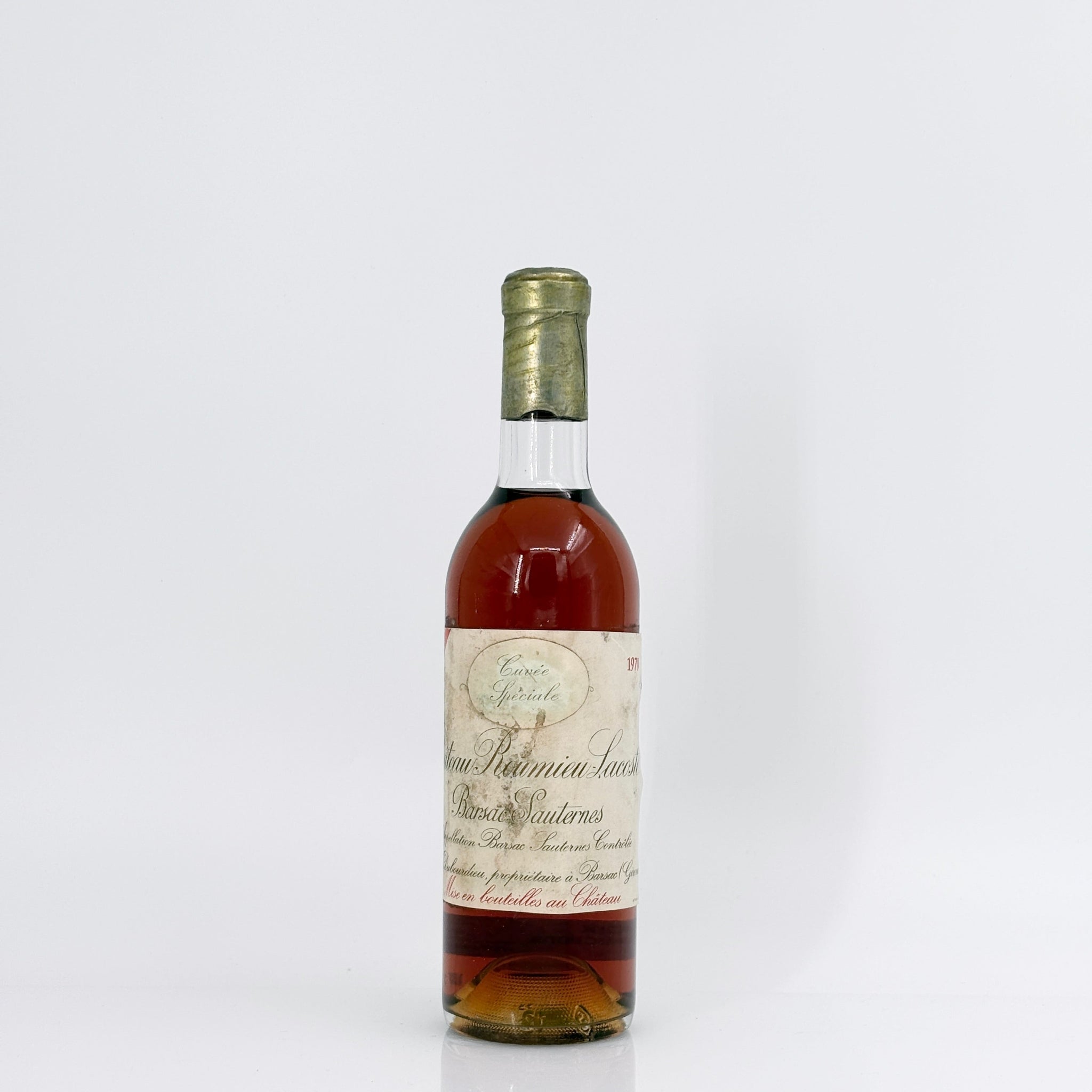1970 Chateau Roumieu-Lacoste Sauternes, France 375ml