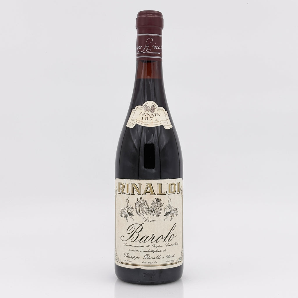 Vintage wine bottle with a label on a white background