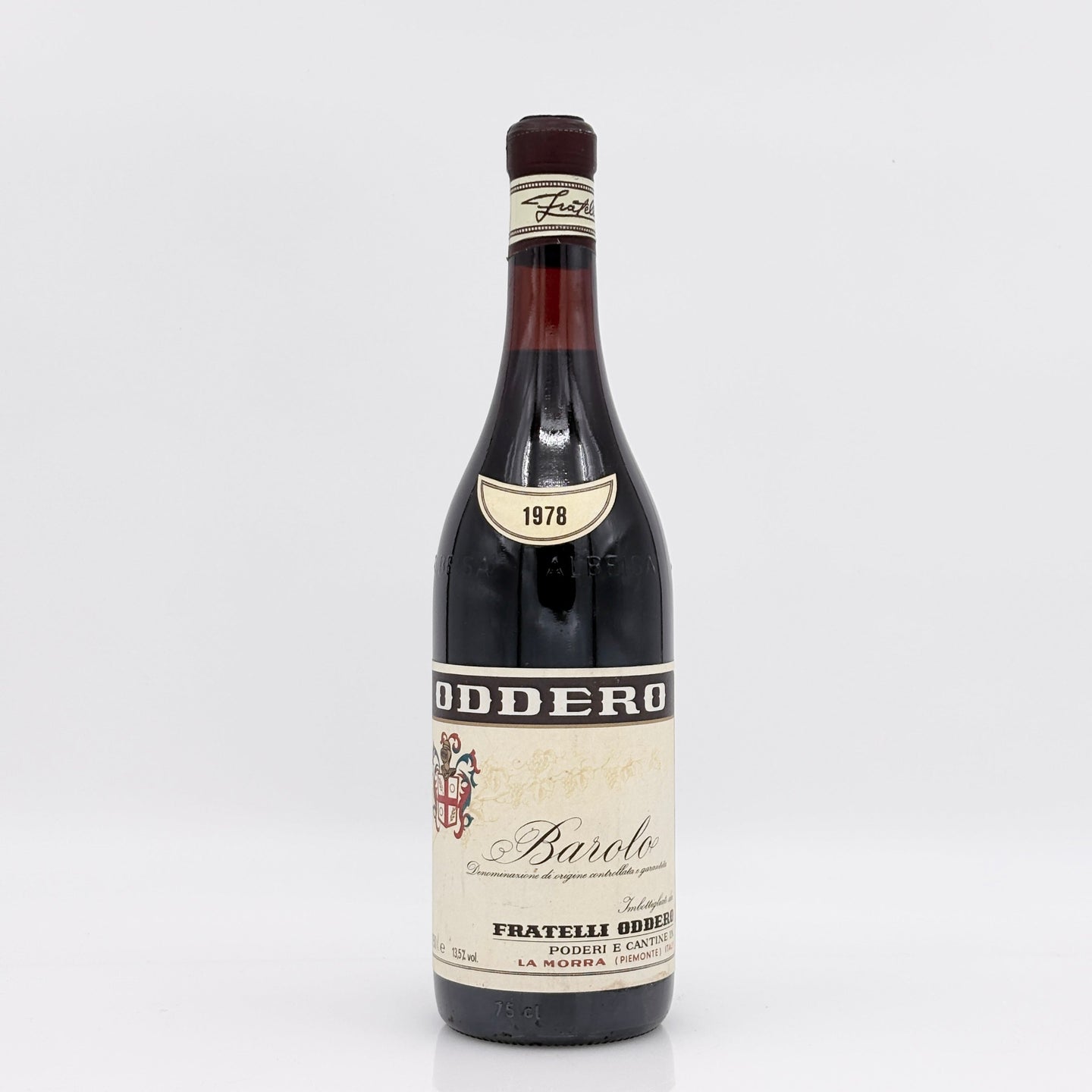 Wine bottle on a white background