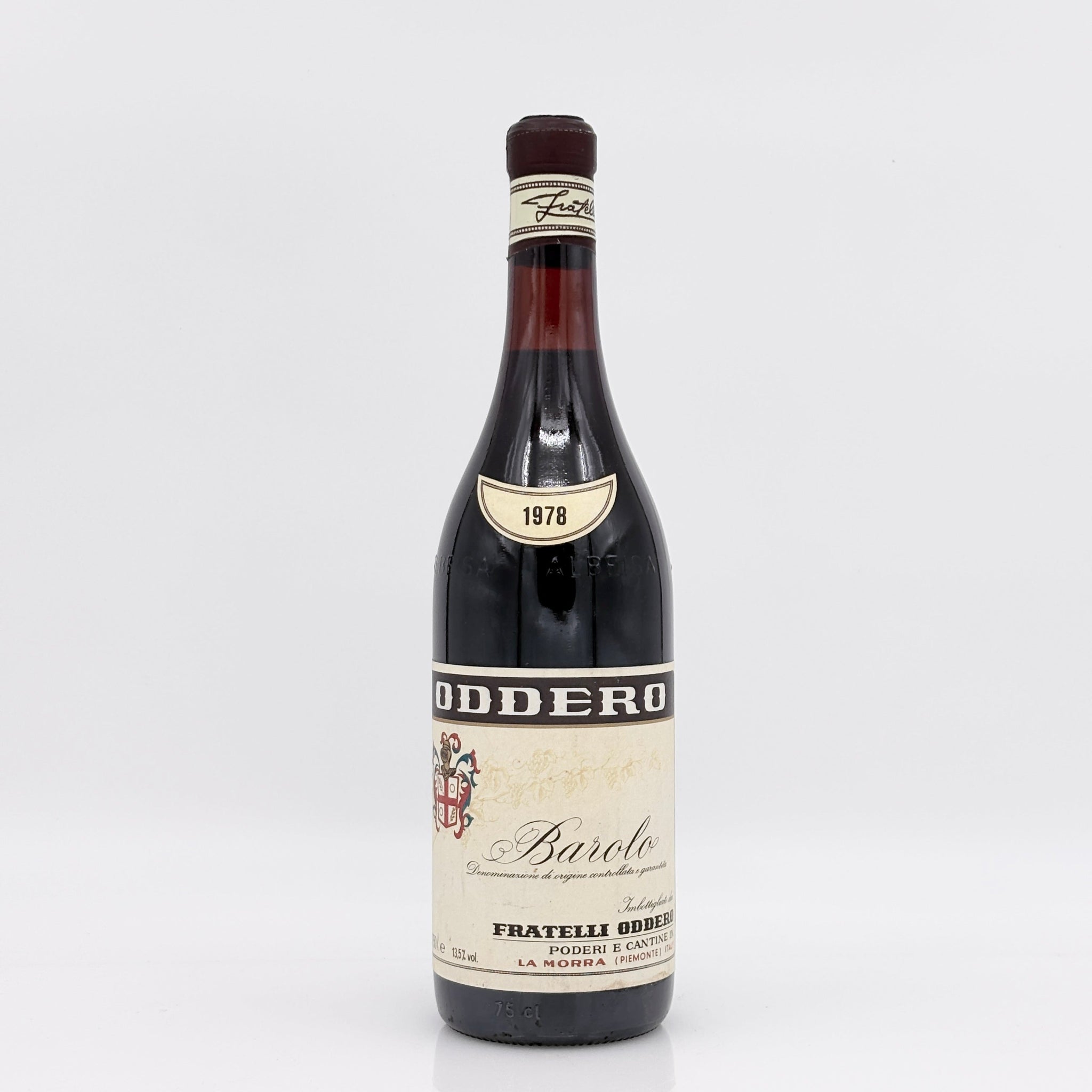 Wine bottle on a white background