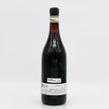 Wine bottle with a label on a white background 