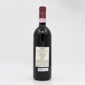 Wine bottle with label on a white background