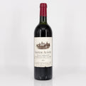 Bottle of Chateau Ausone wine on a white background