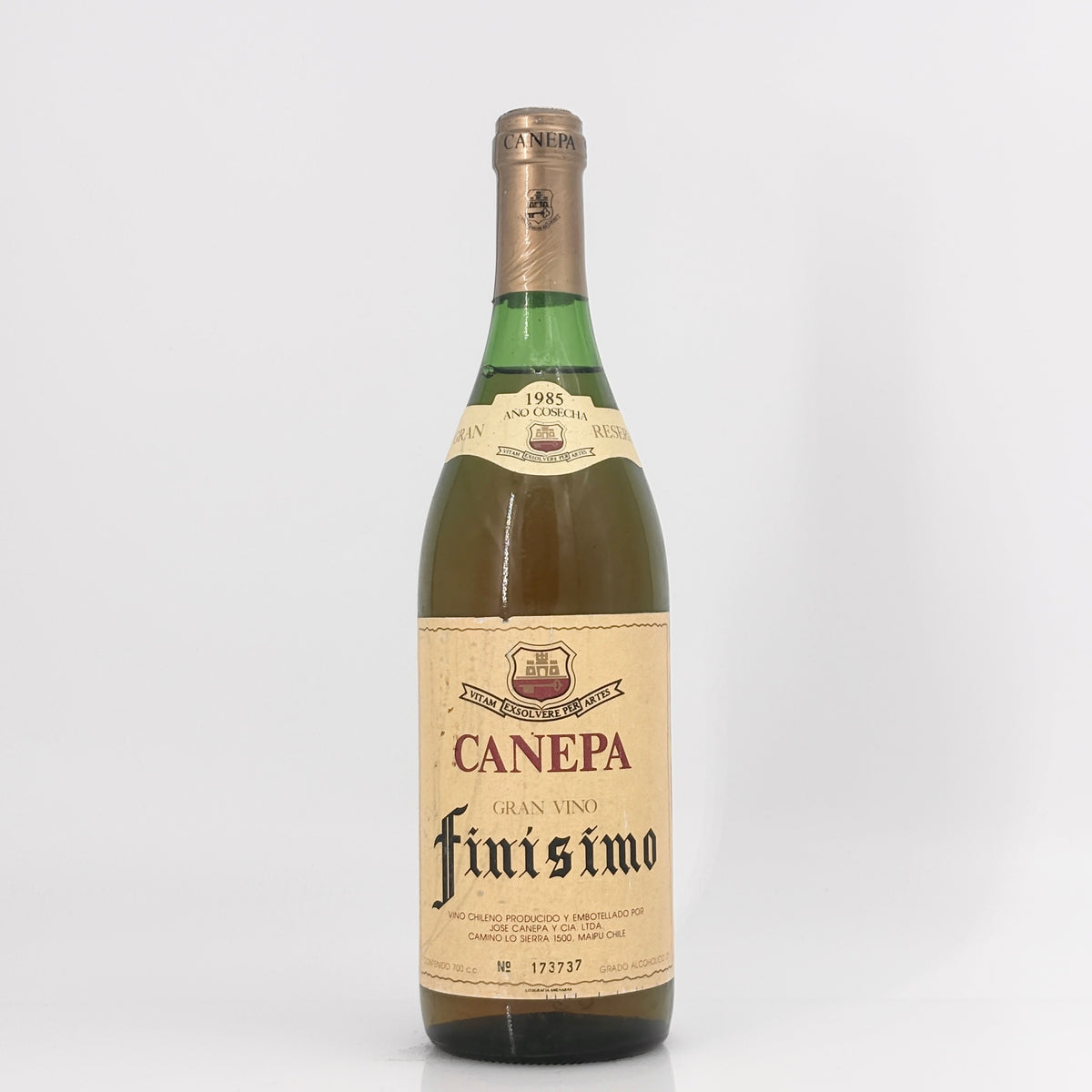 1985 Canepa Finisimo Gran Reserva Sauvignon Blanc Casablanca Valley, Chile