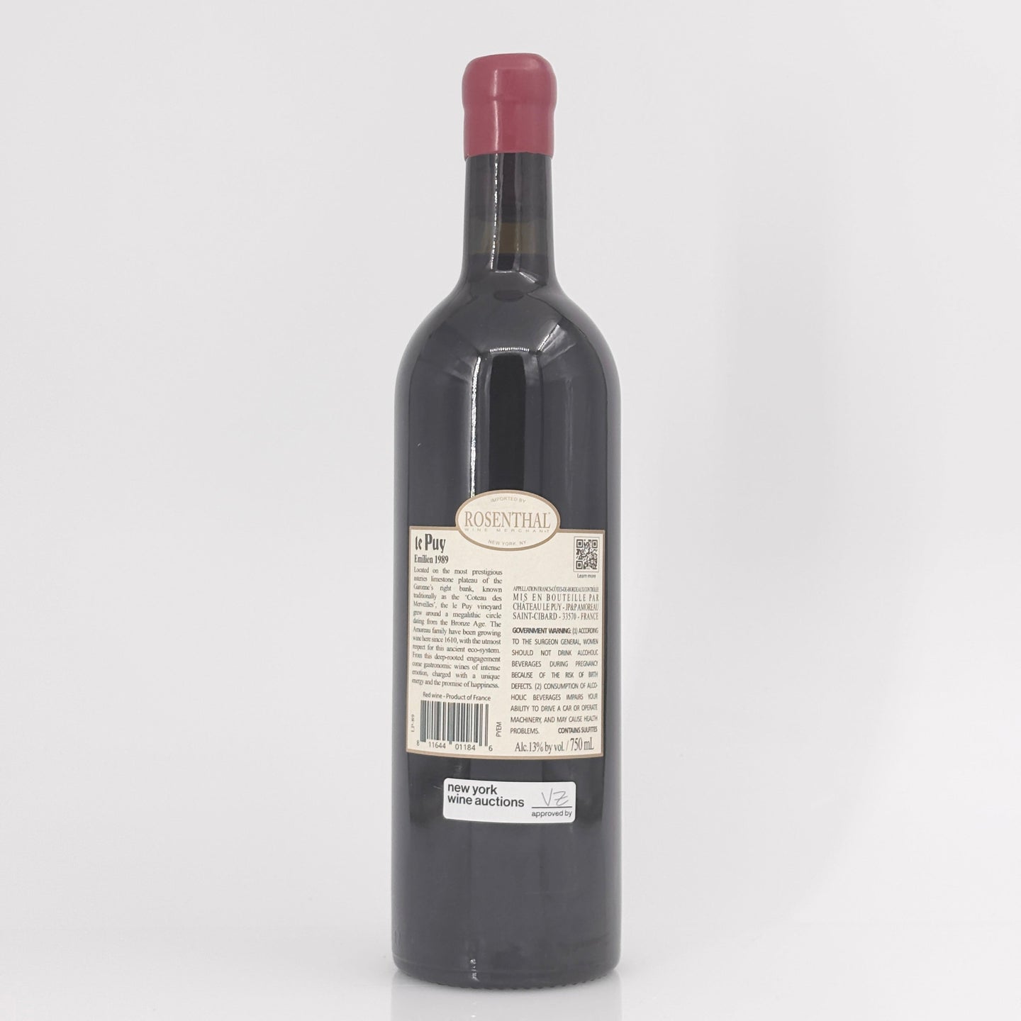1989 Chateau le Puy Cuvee Emilien, Francs Cotes de Bordeaux, France