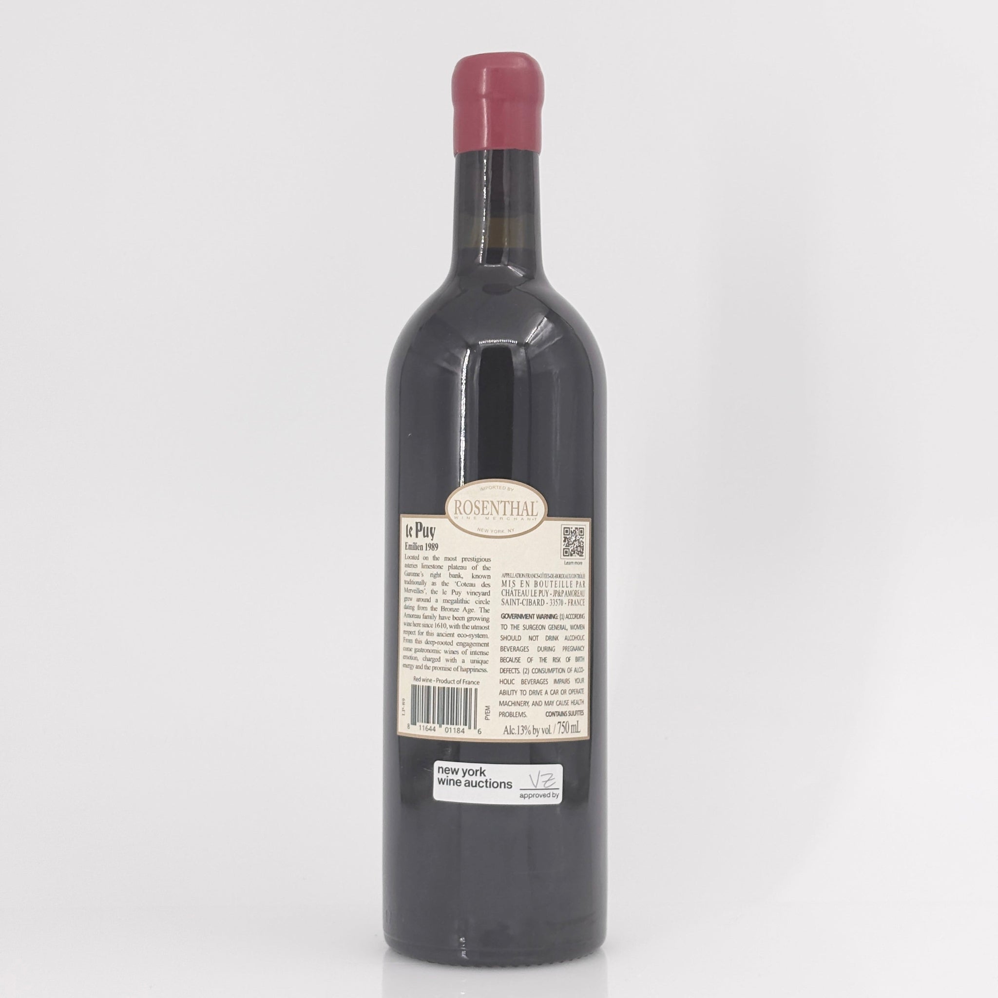 1989 Chateau le Puy Cuvee Emilien, Francs Cotes de Bordeaux, France