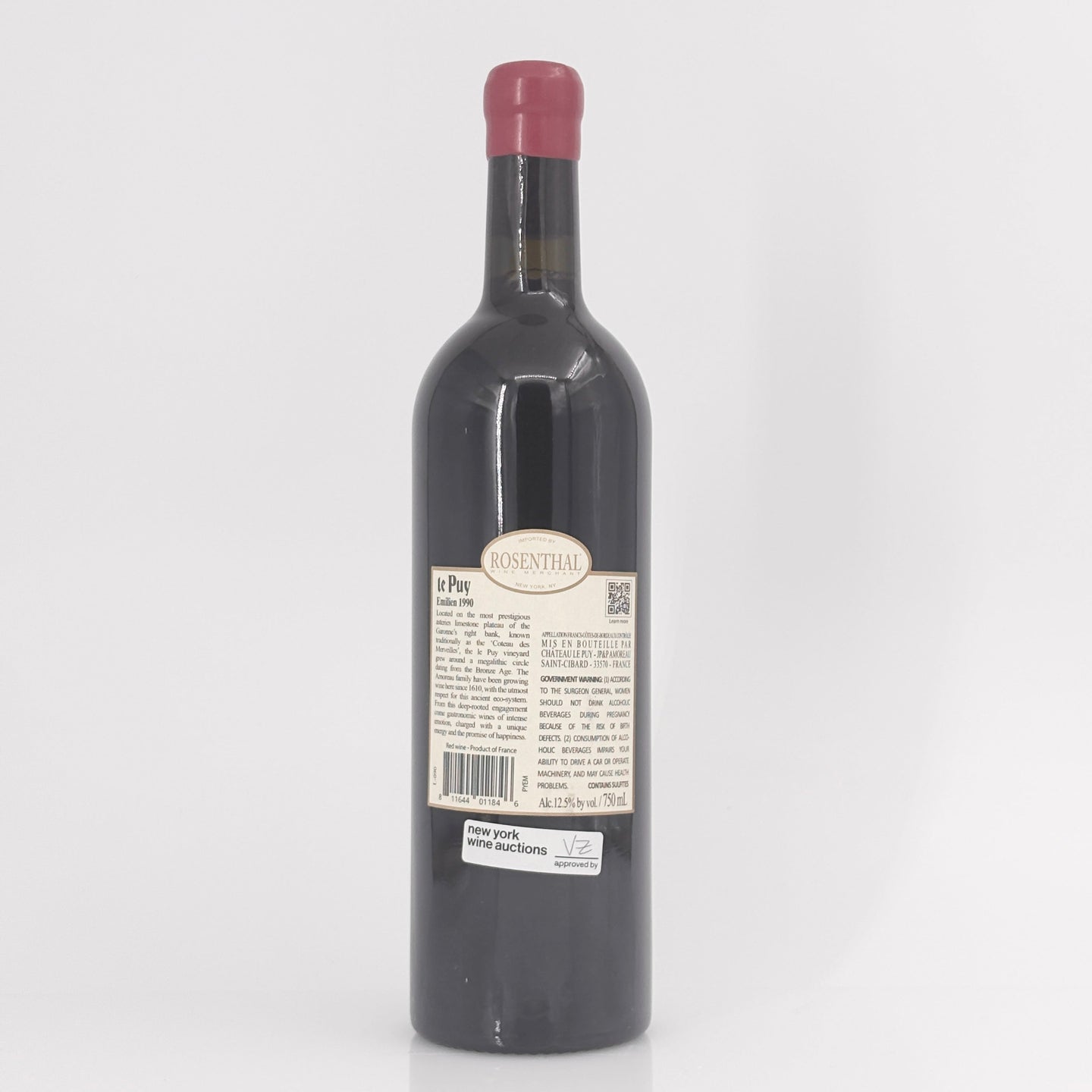 1990 Chateau le Puy Cuvee Emilien, Francs Cotes de Bordeaux, France