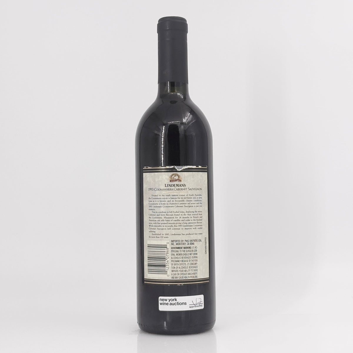1993 Lindeman's Cabernet Sauvignon Coonawarra, Australia