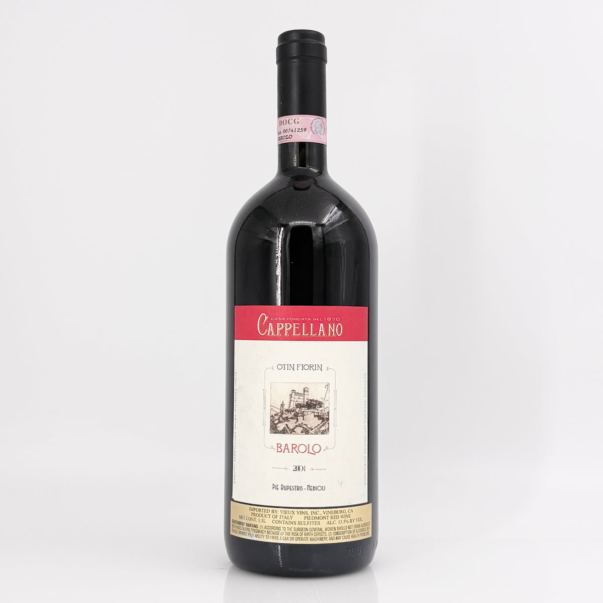 2001 Cappellano Otin Fiorin Pie Rupestris Barolo DOCG 1.5L Magnum, Italy