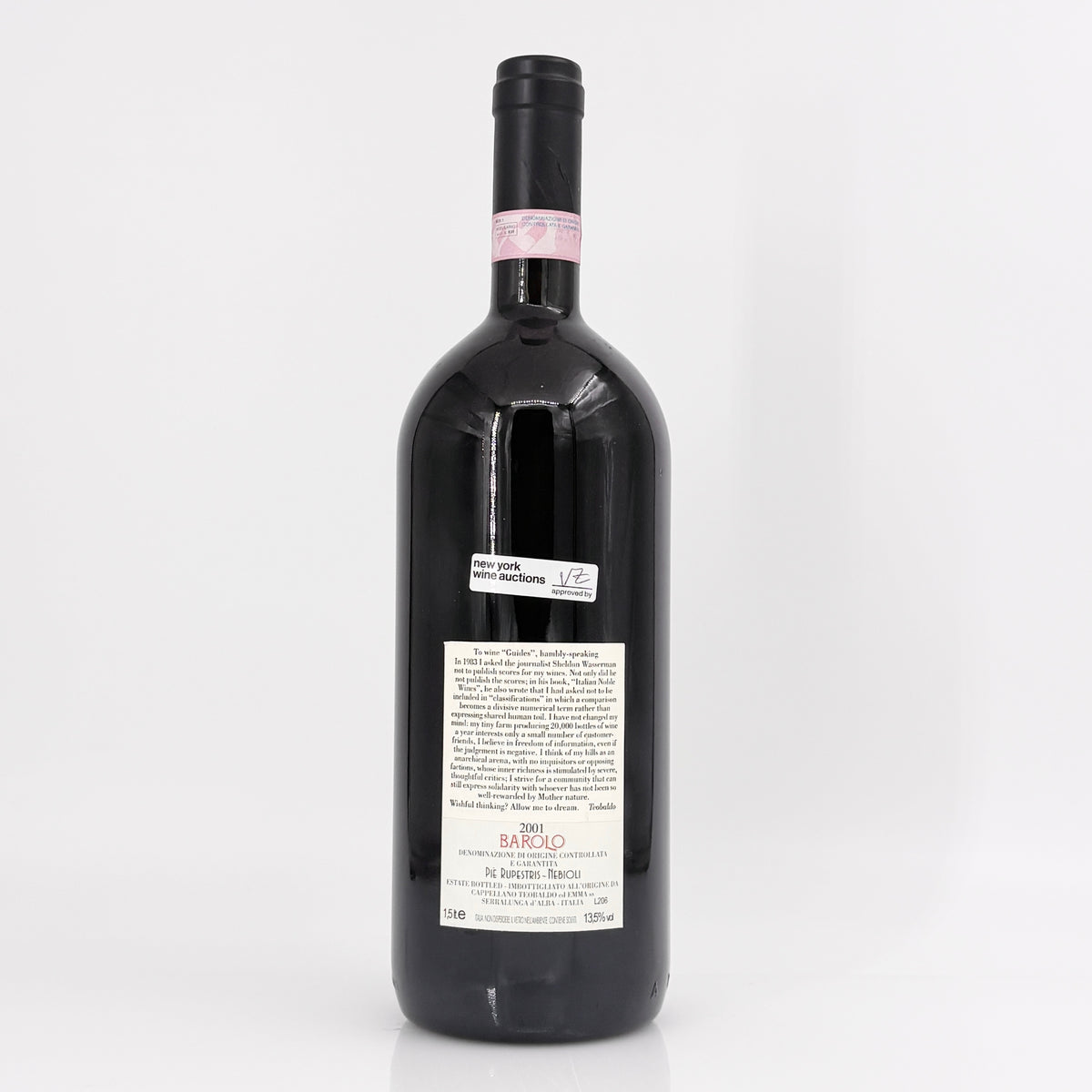 2001 Cappellano Otin Fiorin Pie Rupestris Barolo DOCG 1.5L Magnum, Italy