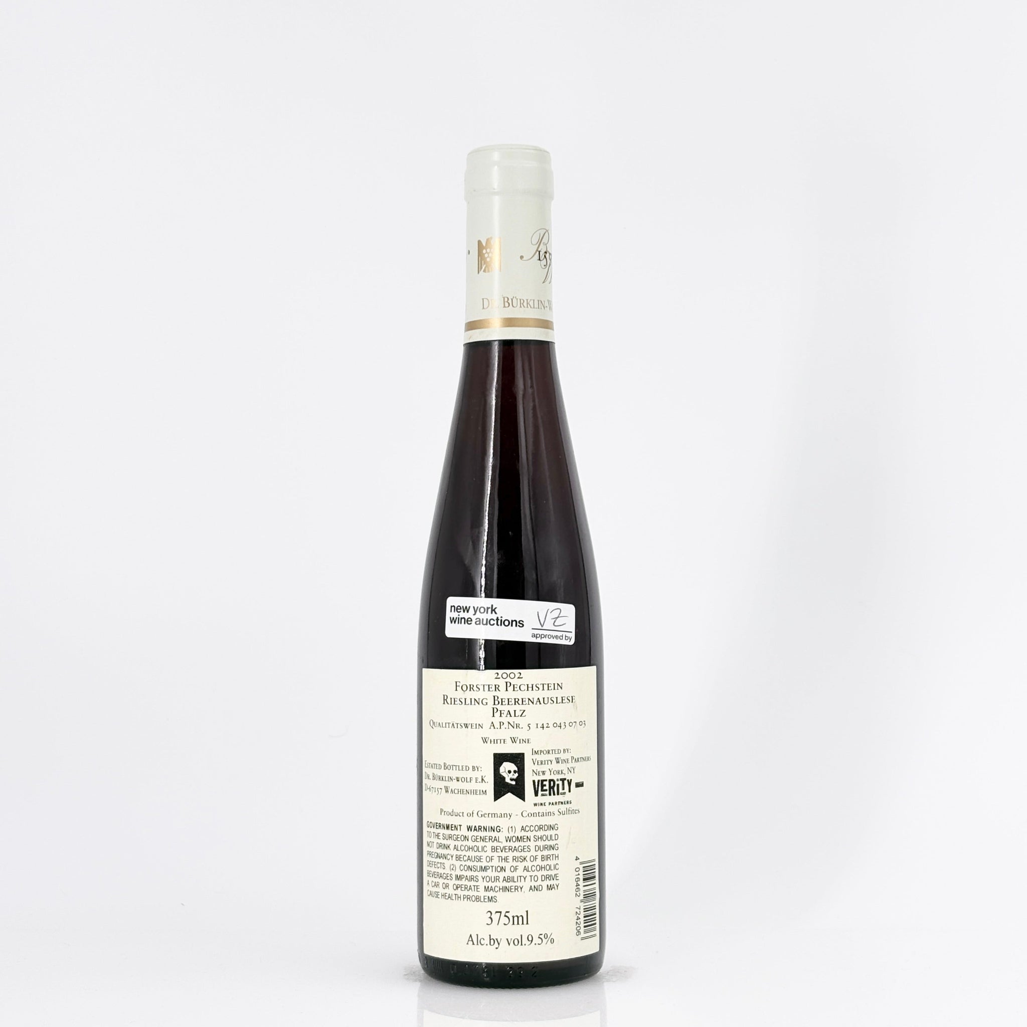 2002 Dr. Bürklin-Wolf Forster Pechstein Riesling Beerenauslese, Pfalz, Germany 375ml