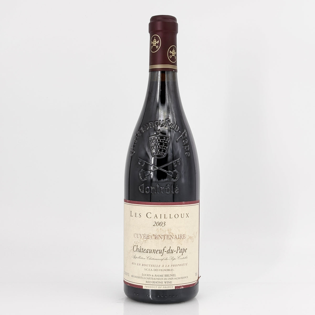 2003 Lucien et Andre Brunel Chateauneuf-du-Pape Les Cailloux Cuvee Centenaire, Rhone, France