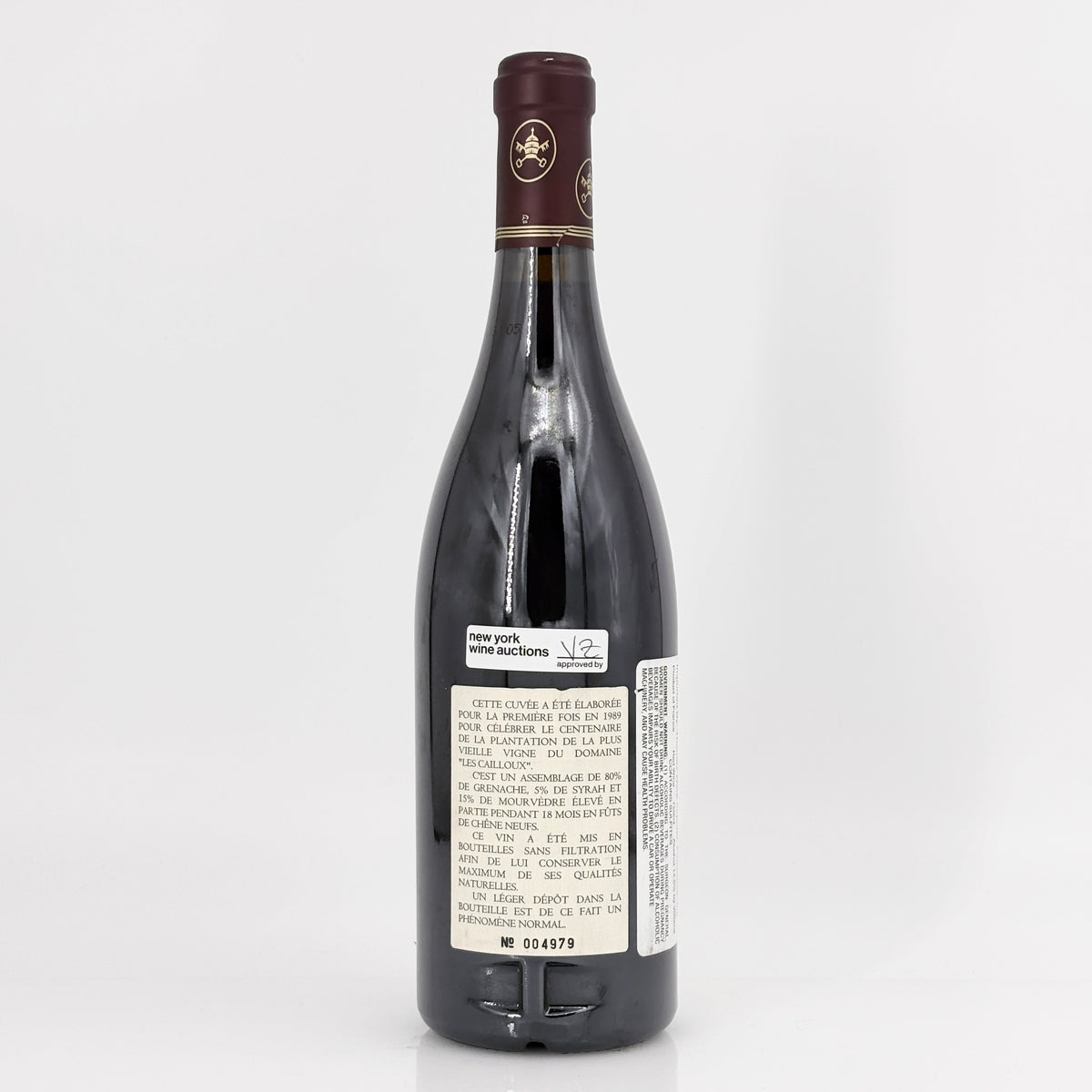 2003 Lucien et Andre Brunel Chateauneuf-du-Pape Les Cailloux Cuvee Centenaire, Rhone, France