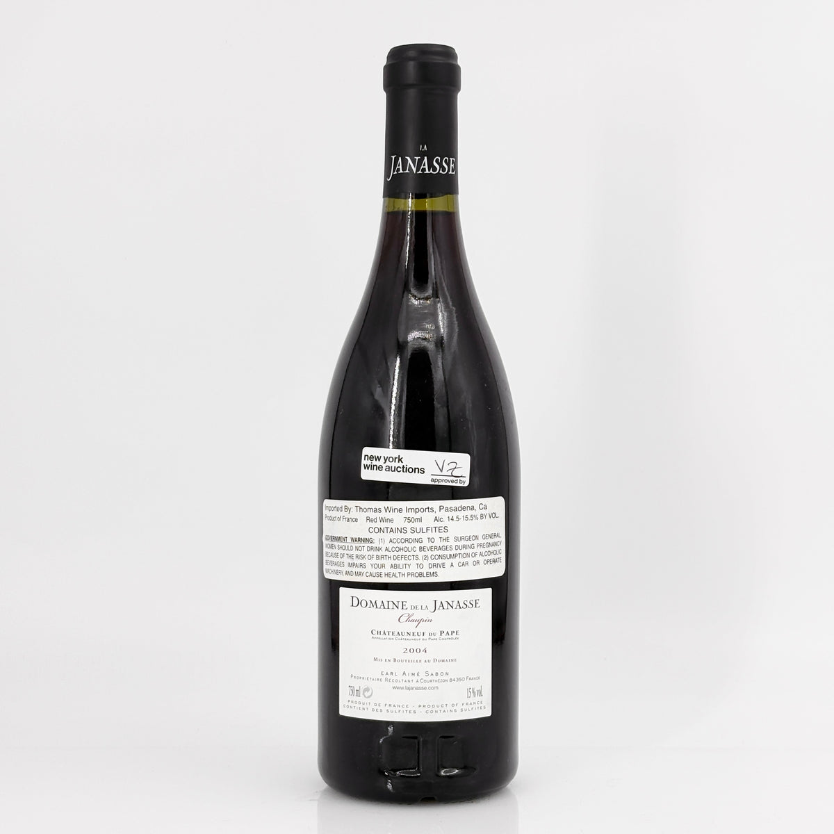 2004 Domaine de la Janasse Chateauneuf-du-Pape Cuvee Chaupin Rhone, France