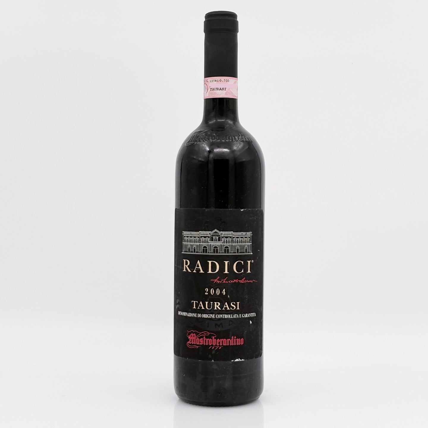 Wine bottle with a white background