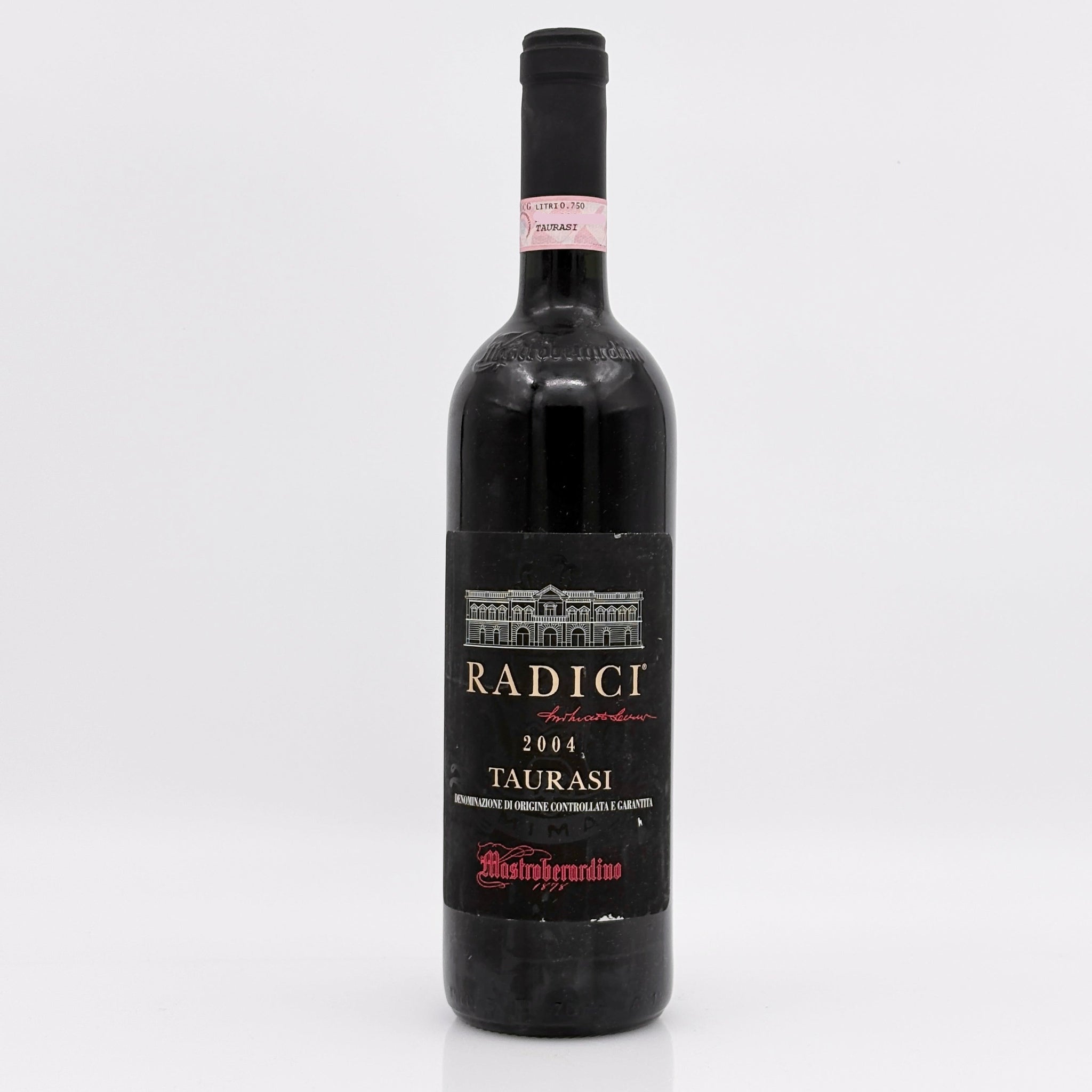 Wine bottle with a white background