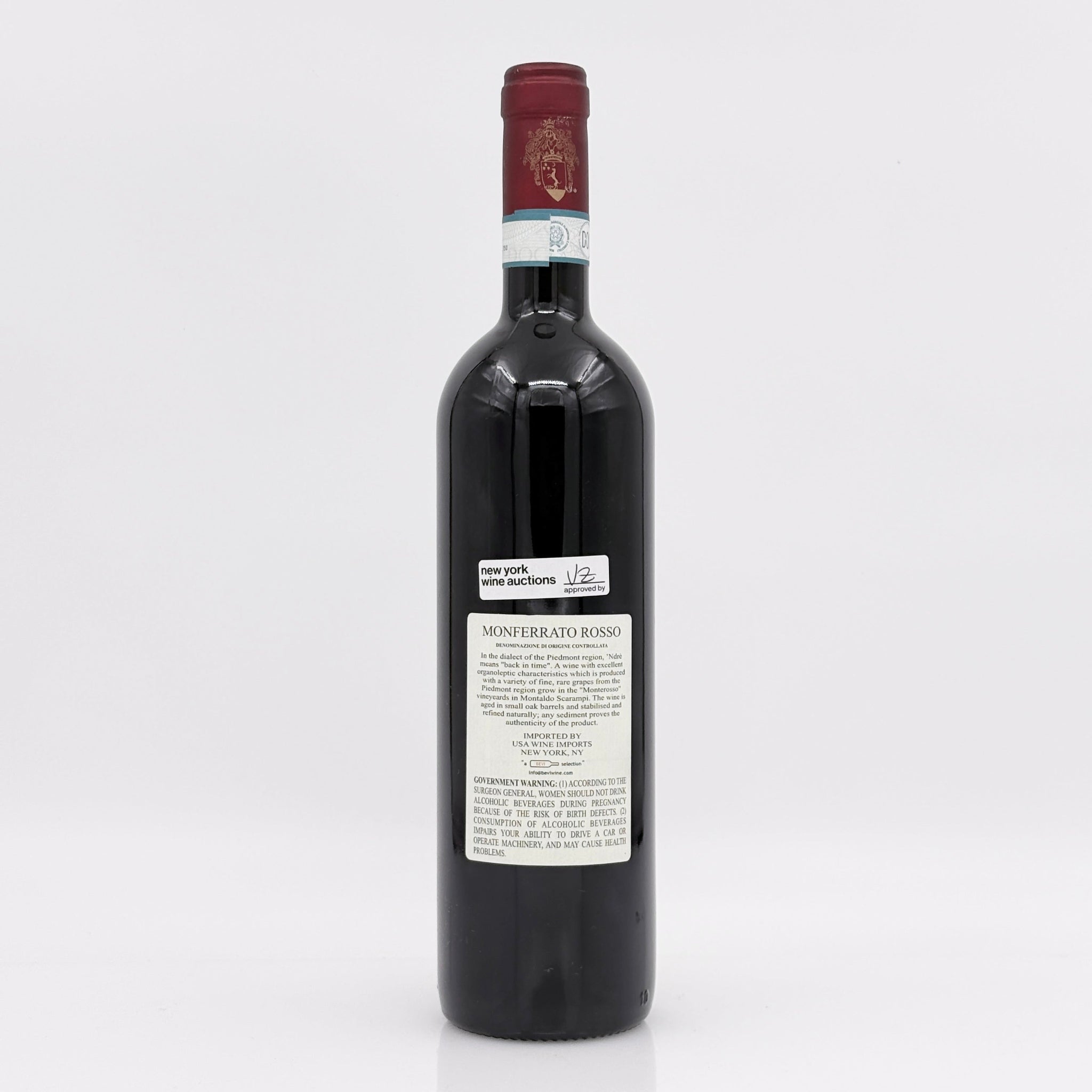 Wine bottle on a white background